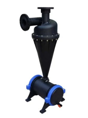 Rivulis F1050 Plastic Hydrocyclone Sand Separator with Collection Tank - Efficient Filtration for Irrigation, Aquaculture & Water Treatment Systems