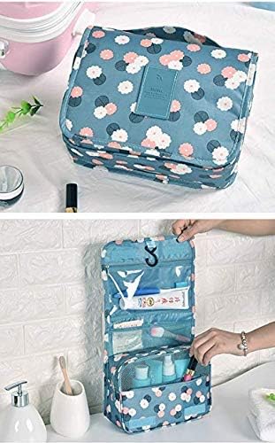ZAEGO Waterproof Hanging Toiletry Bag for Travel - Portable Cosmetic & Makeup Organizer with Shaving Kit Pouch, Multifunctional Nylon Hanging Organizer for Women & Girls - Perfect for Camping, Gym, and Business Trips