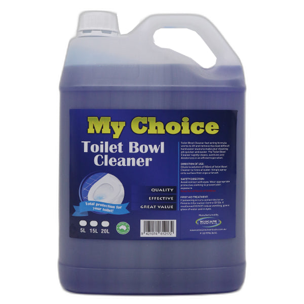 My Choice Toilet and Washroom Cleaner - Powerful Bathroom Disinfectant & Stain Remover - Eliminates Odors & Germs - Ideal for Home, Office & Commercial Use