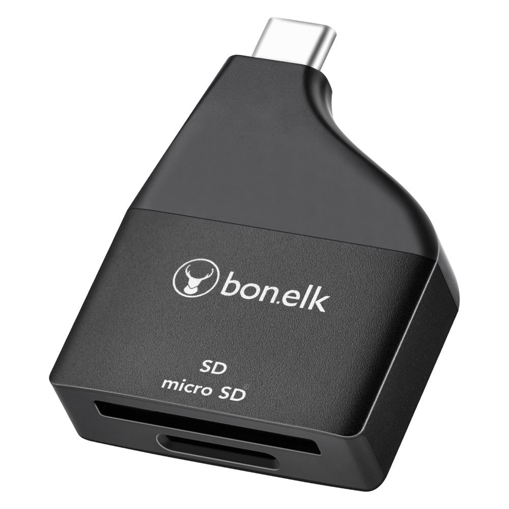 Bonelk USB C to MicroSD/SD Card Reader Adapter - Fast Data Transfer for Smartphones, Laptops, Cameras & More - Perfect for Travel, Photography & File Backup