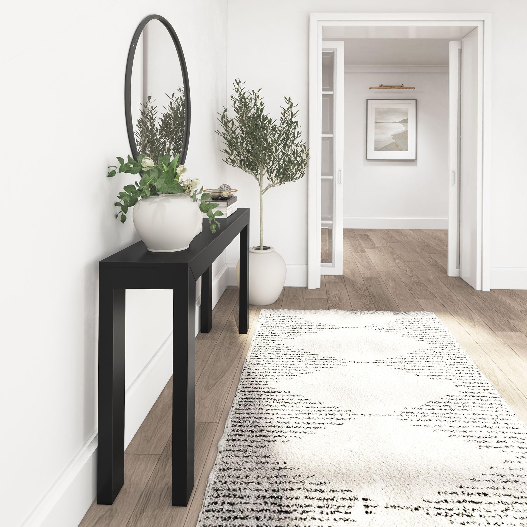 Modern Solid Wood Console Table 56