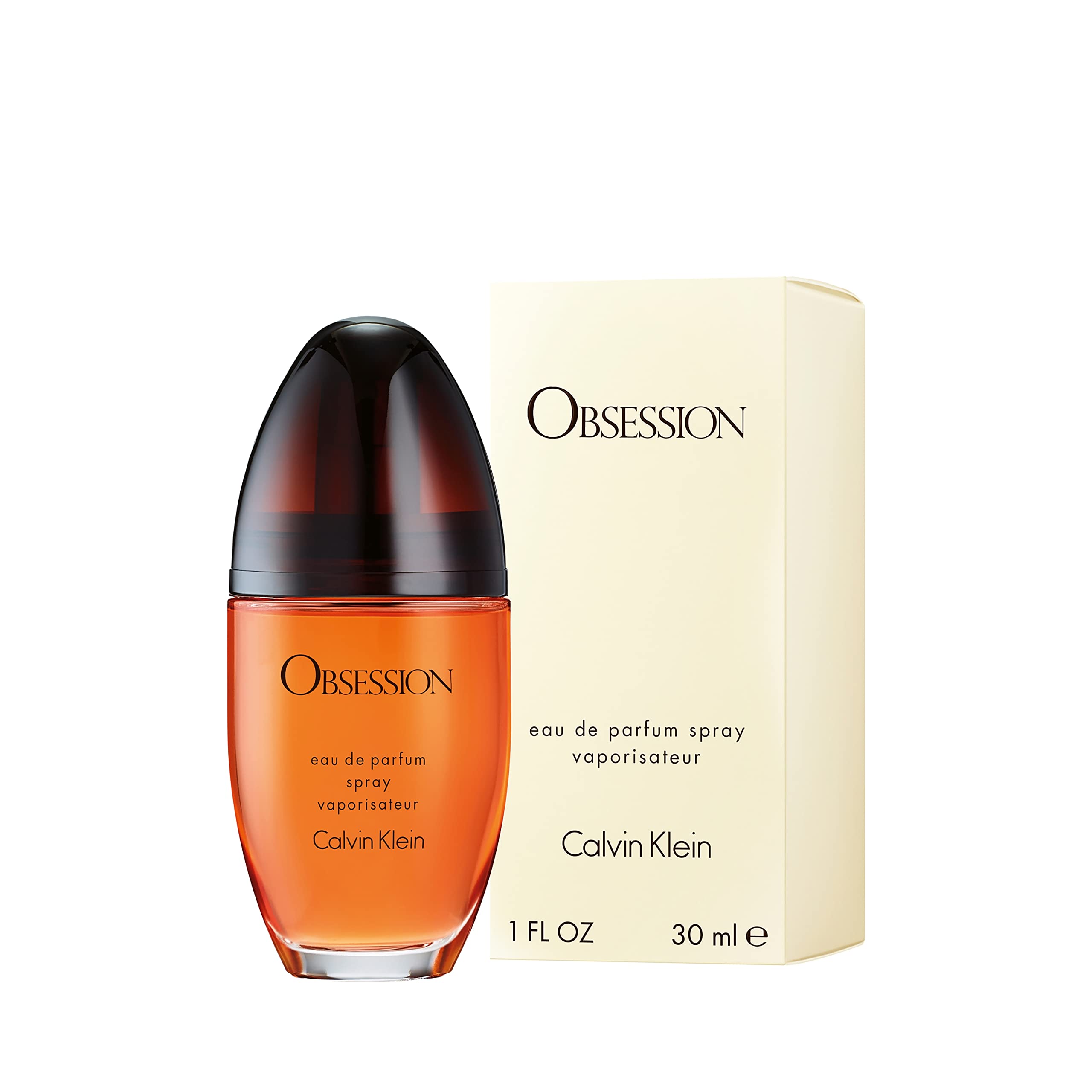 Calvin Klein Obsession Eau de Parfum for Women - Amber Floral Perfume with Mandarin, Bergamot, Jasmine & Patchouli Notes - Long Lasting Fragrance - Perfect for Date Night, Office & Special Occasions