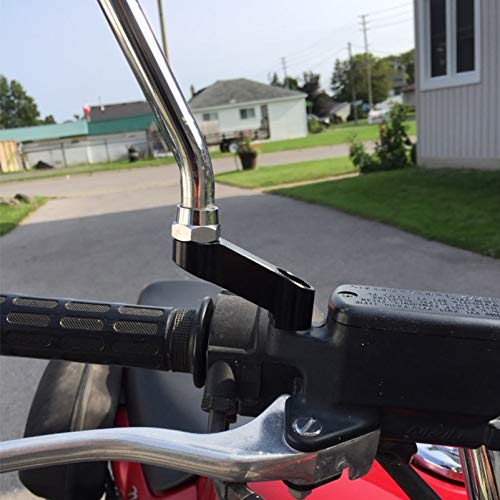 Suzuki GW250F GW250 GSX-S1000F Motorcycle Mirror Extender Adapter - 10mm M10 Right & Left Side Extension Riser Bolts Screws (Black) - Perfect for Enhanced Visibility & Custom Bike Modifications