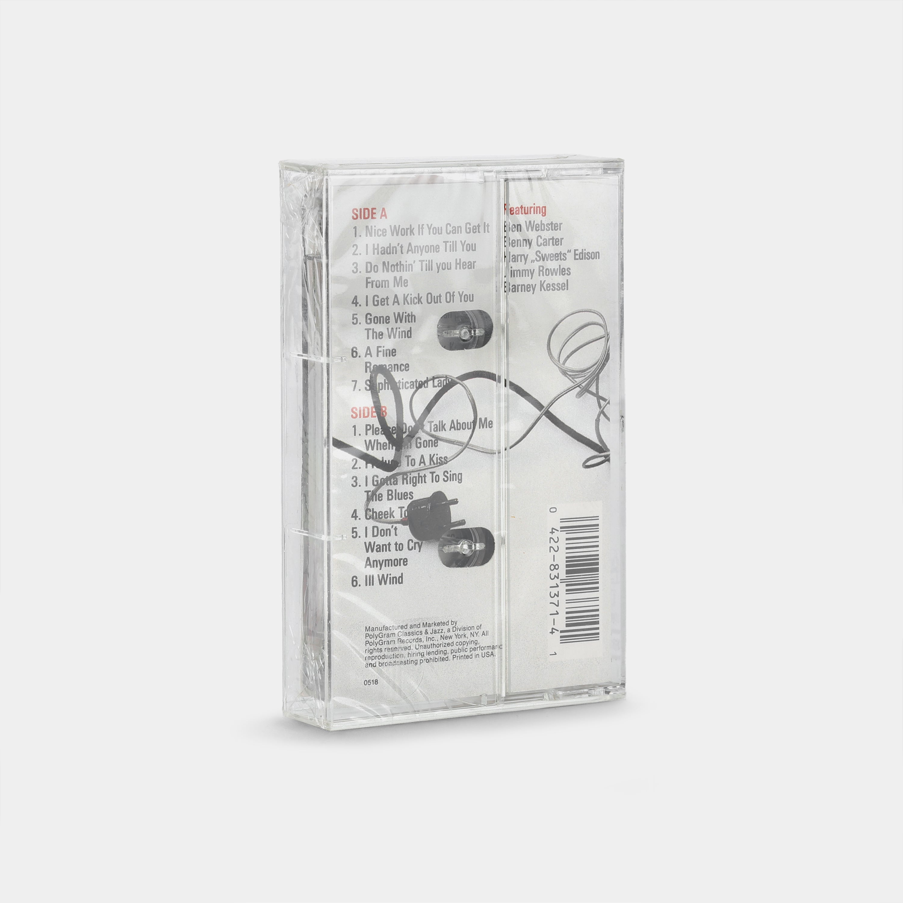 Vintage Compact Jazz: Billie Holiday Cassette Tape (Sealed) - Perfect for Collectors & Retro Music Lovers