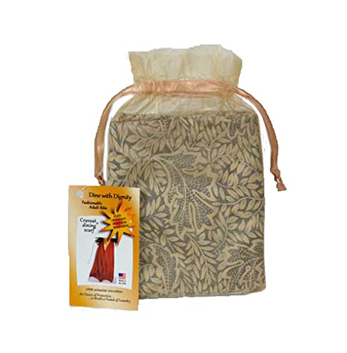 Cravaat Adult Bib Dining Scarf - Stain Resistant & Machine Washable - Perfect for Eating, Cooking, and Outdoor Dining - Elegant and Functional Mealtime Accessory