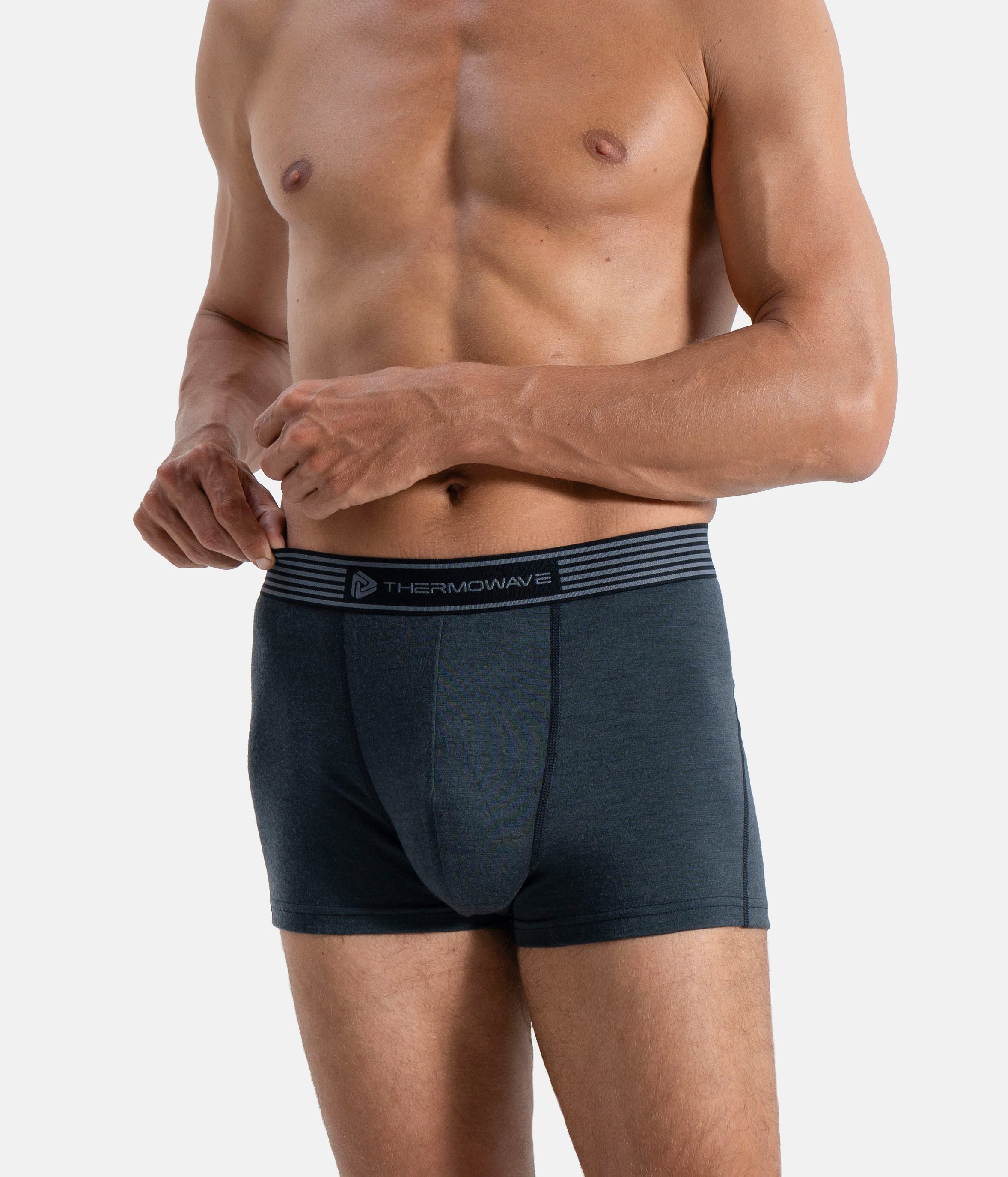 Premium Men's Merino Wool Boxer Briefs - Soft, Breathable & Odor-Resistant Underwear for Travel, Hiking & Everyday Comfort