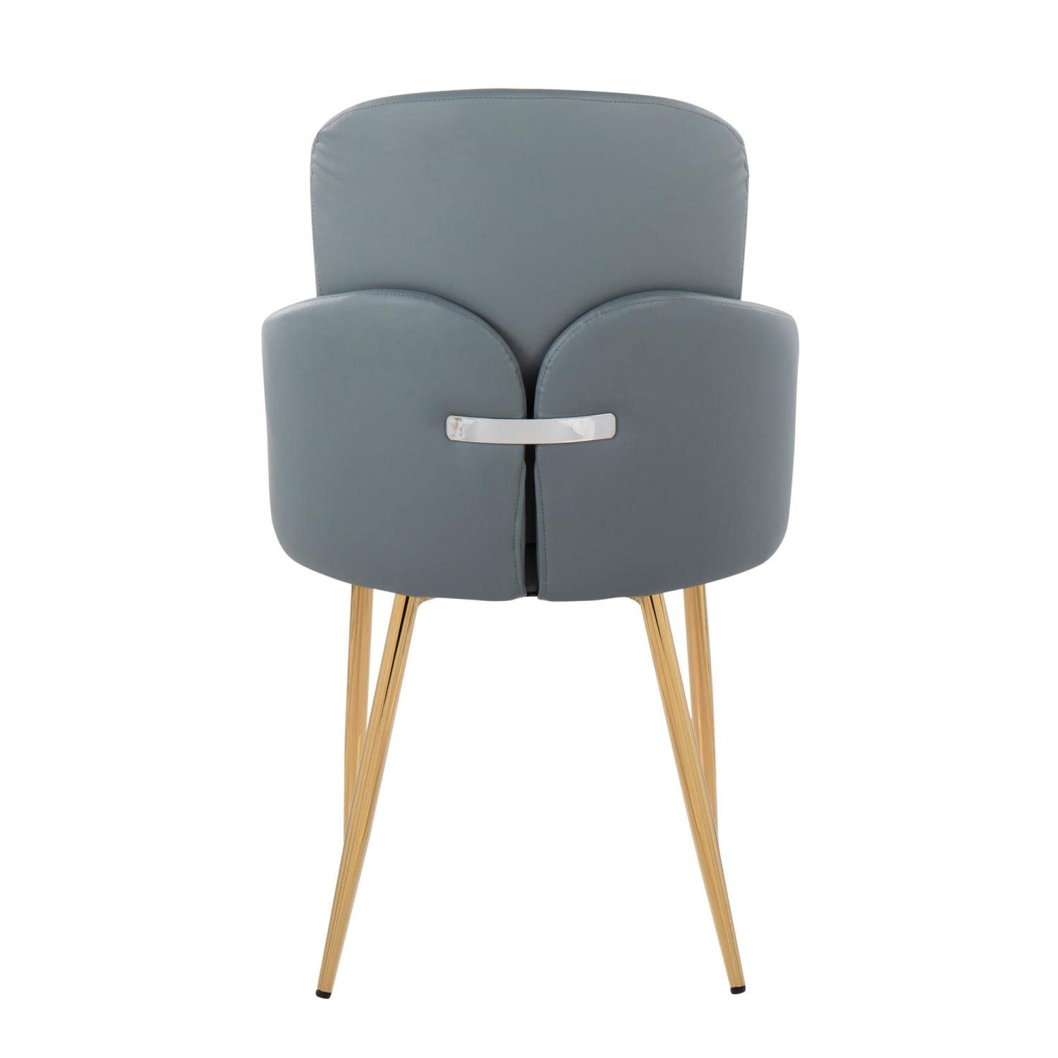 LumiSource Dahlia Upholstered Dining Chairs Set of 2 - Modern Kitchen Chairs for Dining Table - Perfect for Home, Restaurant, and Office Use
