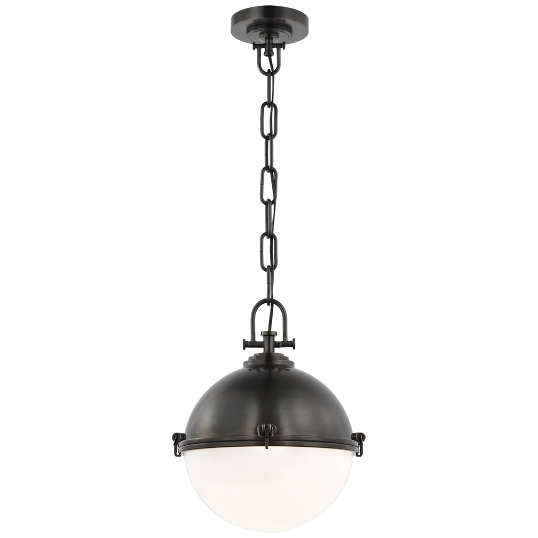 Large Globe Pendant Light Fixture - Modern Glass Globe Chandelier for Dining Room, Living Room, Bedroom & Entryway - Elegant Hanging Light for Home Decor