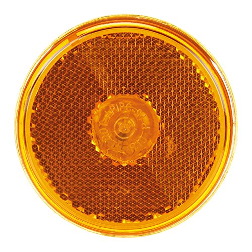 Truck-Lite 10205Y3 10 Series Yellow LED Marker & Clearance Lamp with Reflector - Heavy Duty Truck Lighting for Trailers, RVs & Commercial Vehicles - Weatherproof & Durable for Road Safety & Night Visibility