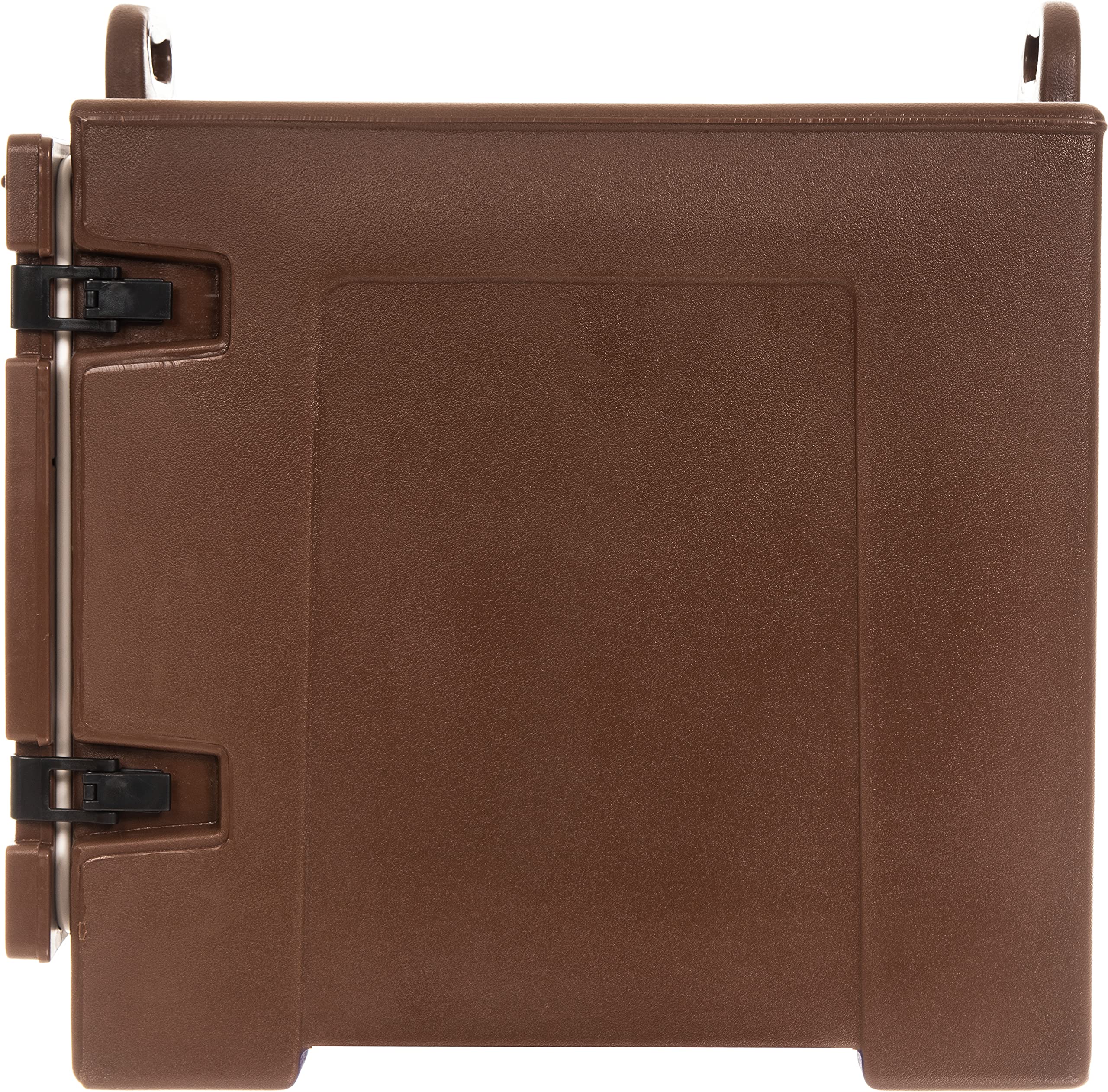 Carlisle FoodService 5-Pan Insulated Front Loading Food Carrier with Handles - Brown Plastic Catering Solution for Restaurants, Events & Buffets | Perfect for Hot/Cold Food Transport & Serving