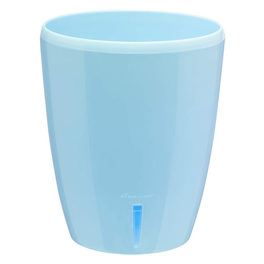 5.5 Inch Self Watering Orchid Pot with Wick System - Blue Decorative Planter with Aeration, Drainage & Water Level Indicator for Healthy Orchid Growth - Perfect for Home, Office & Indoor Garden Decor