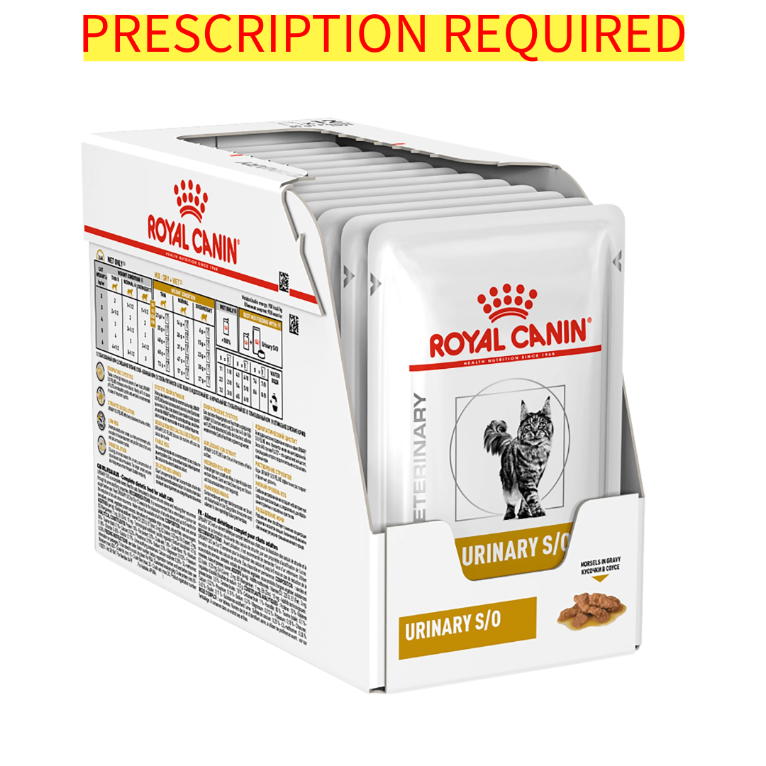 Royal Canin Urinary SO Cat Food with Chicken in Gravy - Wet Pouch for Urinary Health & Hydration - Perfect for Indoor Cats & Urinary Tract Support