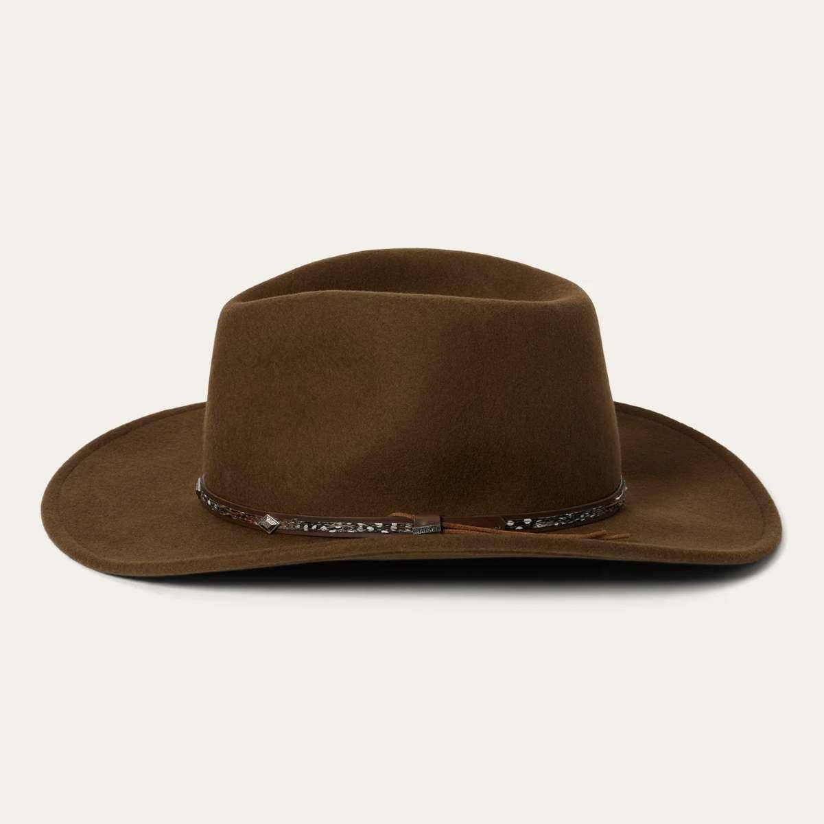 Stetson SWMTSK-8132 Mountain Sky Cowboy Hat for Men - Western Style Felt Hat with Leather Band - Perfect for Outdoor Adventures, Rodeos & Country Fashion