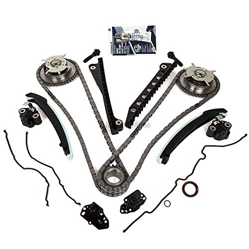 Mizumo Auto MA-4216901544 Timing Chain Kit with Cam Phaser & Cover Gasket - Compatible with 2004-2010 Ford 5.4L TRITON 3-Valve Engine - Perfect for Engine Repair & Maintenance