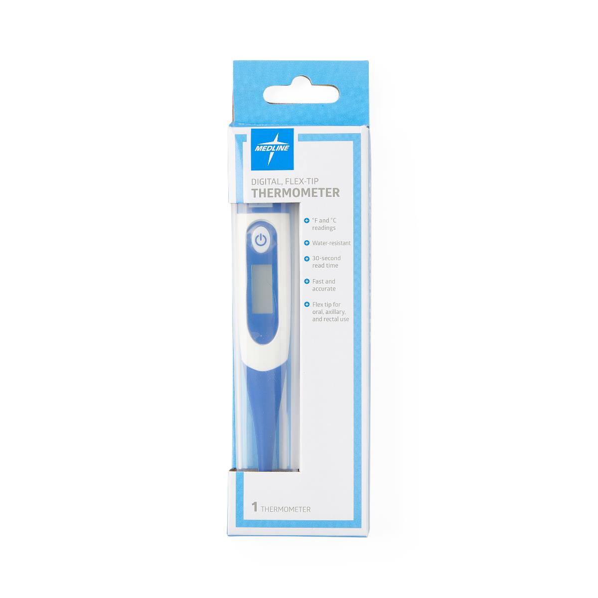 30 Second Fast Reading Digital Oral Thermometer for Adults & Kids - Accurate Flexible Tip Stick Thermometer for Home, Travel, and Medical Use