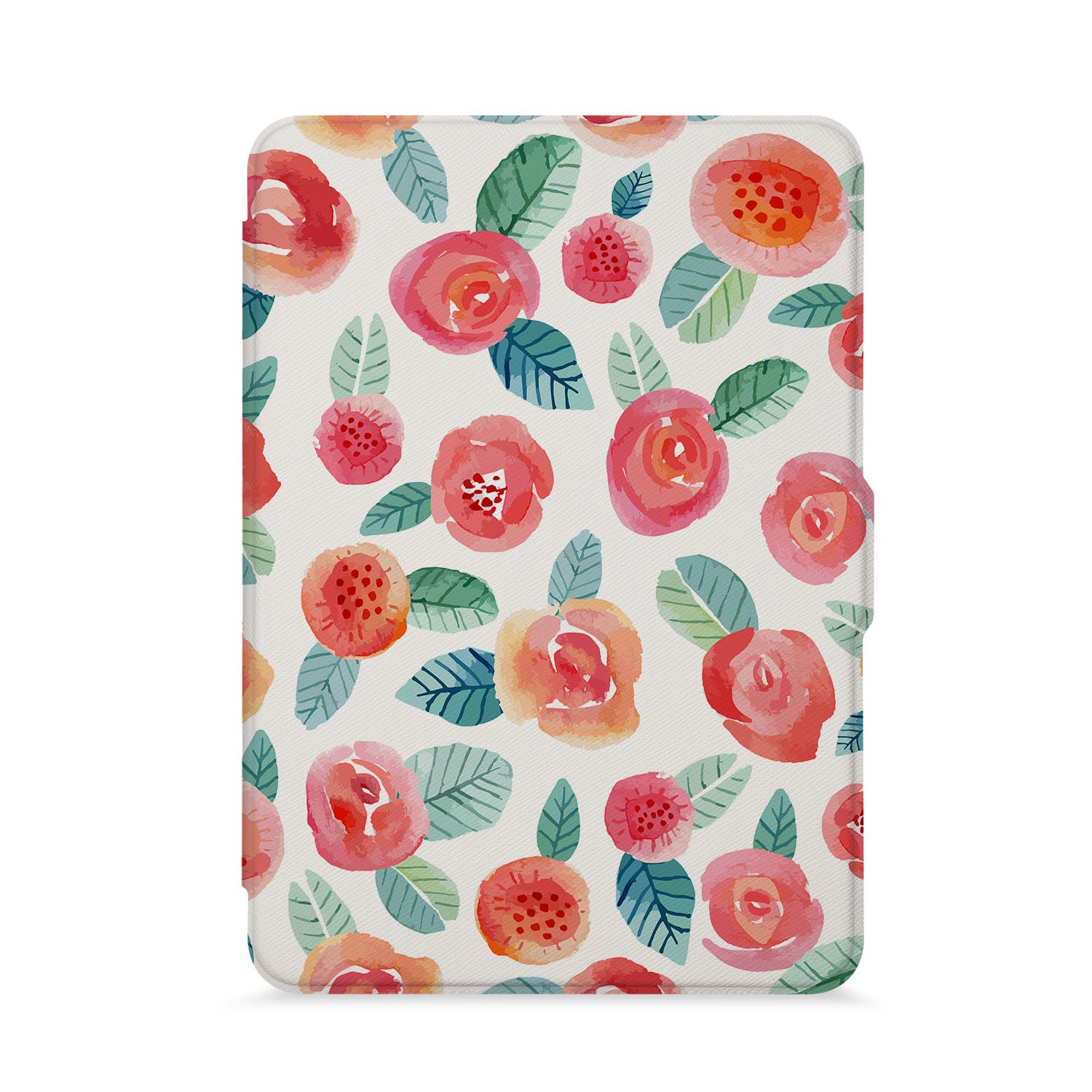 Watercolor Flower Kindle Case - Protective Cover for Kindle E-Reader - Perfect for Travel, Reading, and Daily Use
