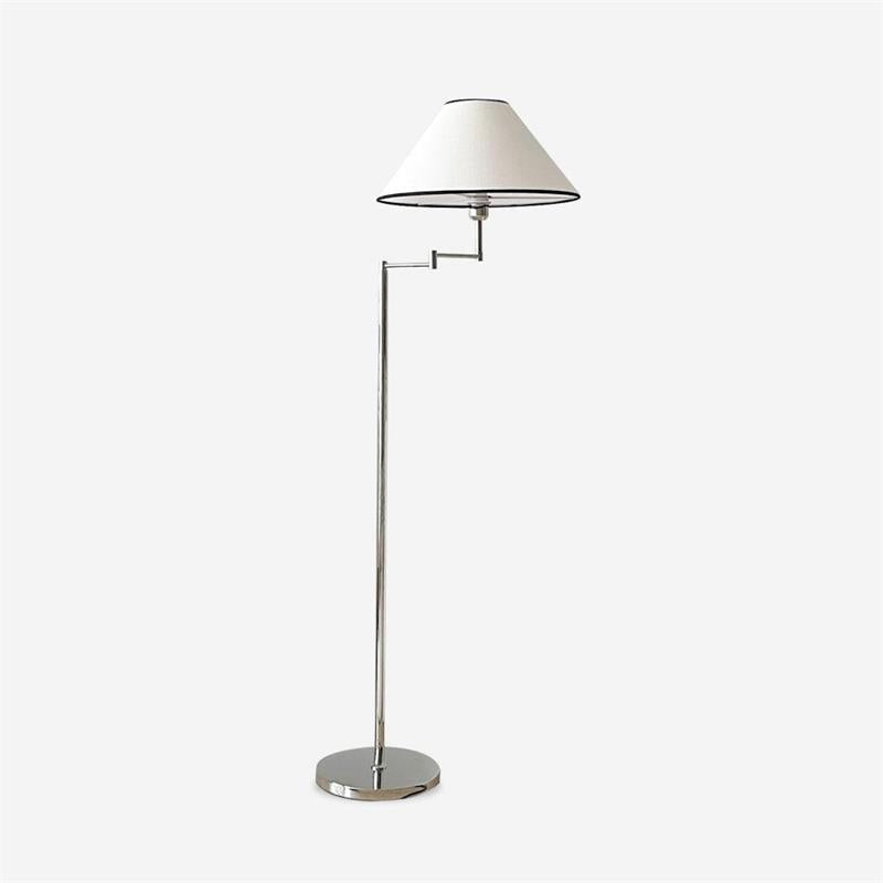 Modern Dakota Floor Lamp - Adjustable Height LED Standing Light for Living Room, Bedroom & Office - Warm White & Cool White Dimmable Reading Light with Remote Control