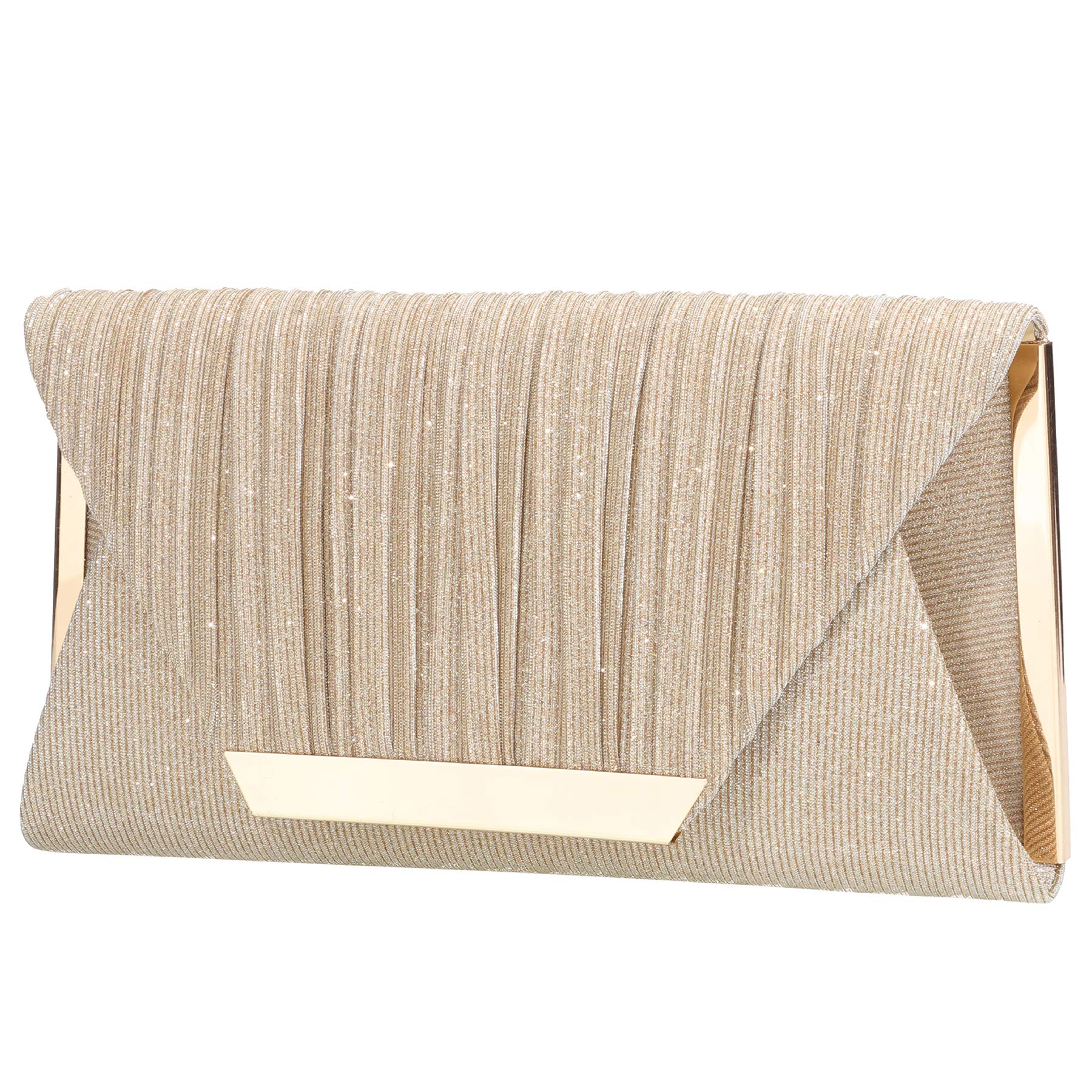 Elegant Gold and Silver Evening Bags for Women - Shining Clutch Purse for Ladies, Girls Night Out, Party, Wedding & Work Events