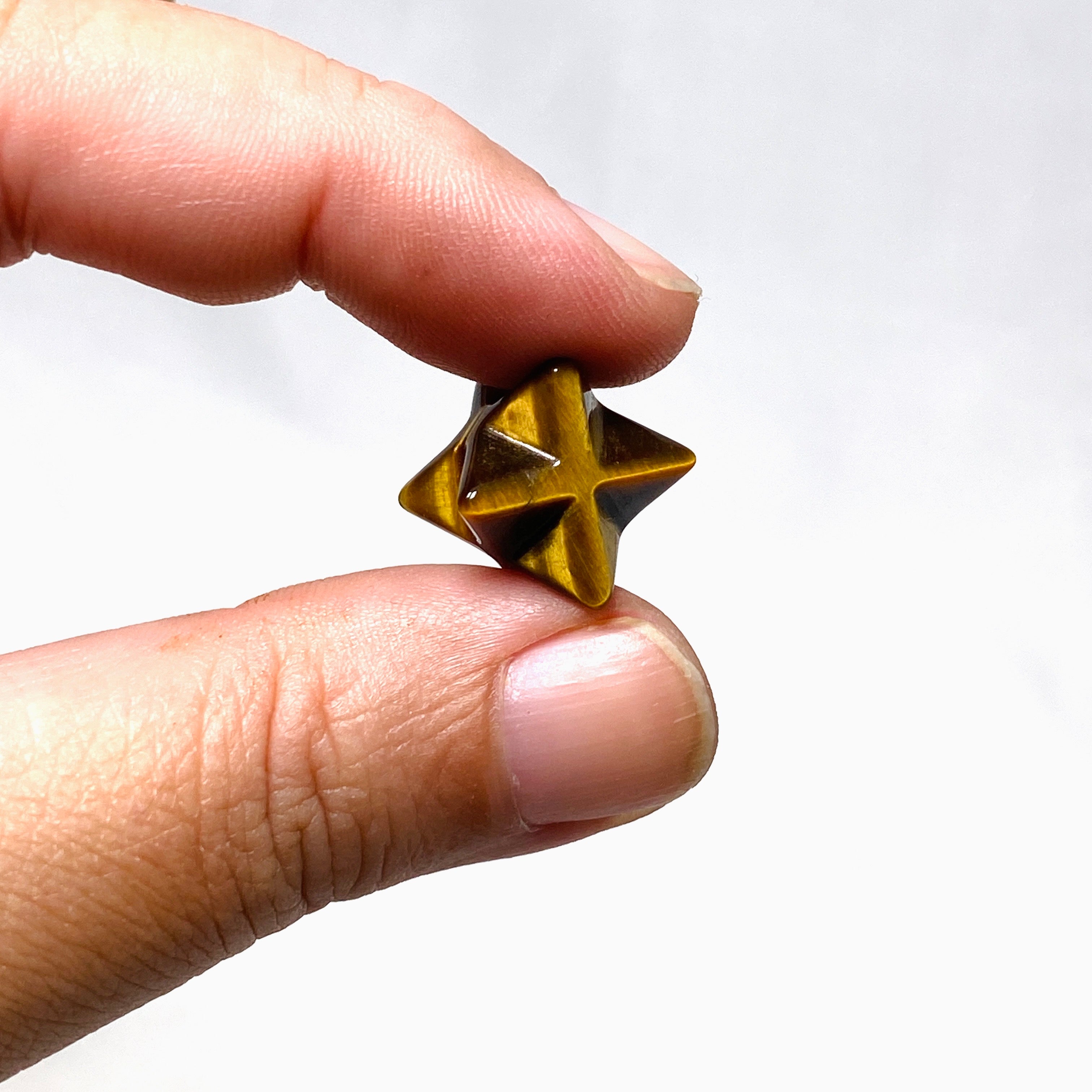 Mini Merkaba Star Pendant Necklace - Assorted Gemstones for Spiritual Healing, Meditation & Energy Balancing - Perfect for Yoga, Reiki & Chakra Alignment