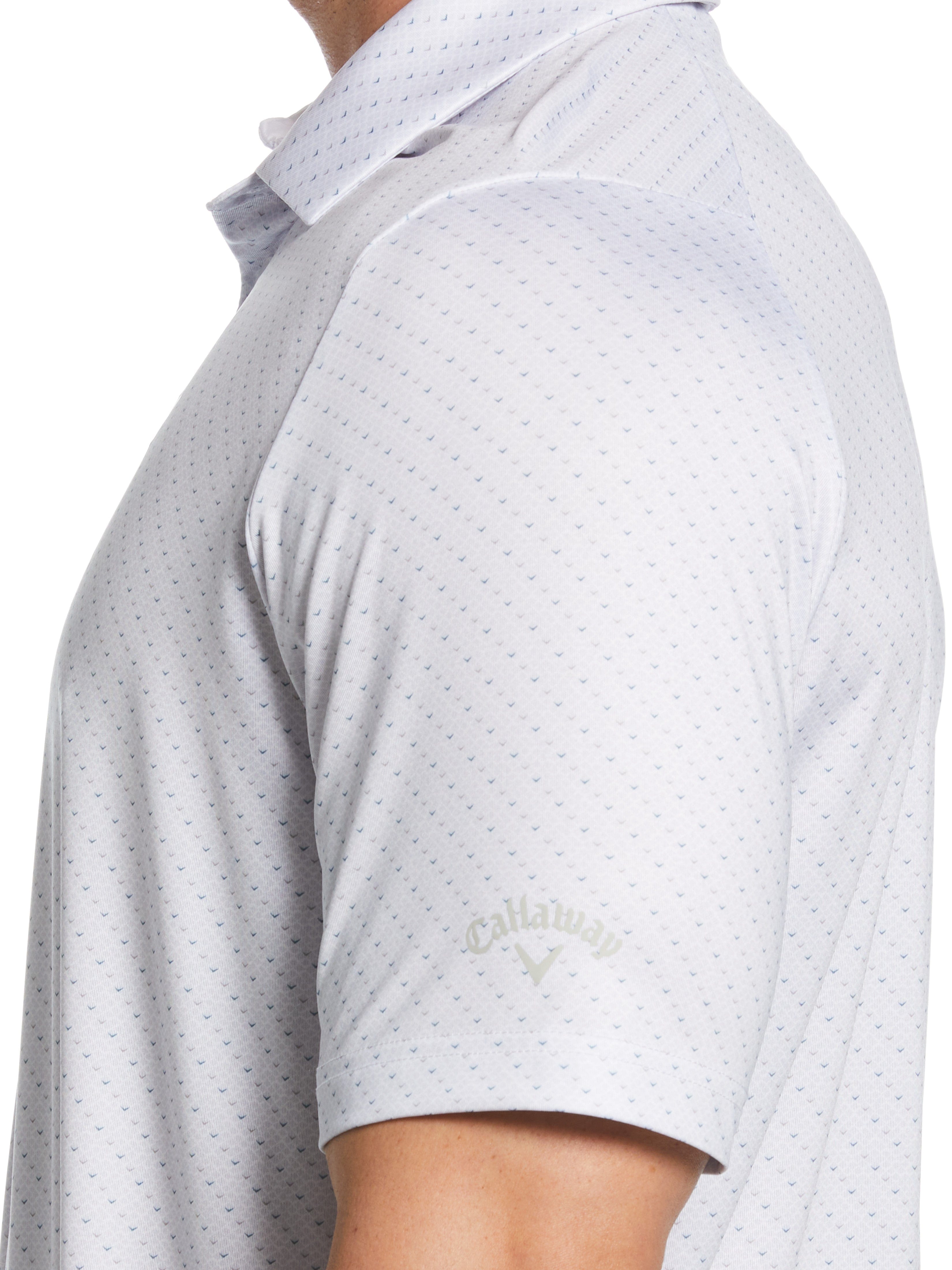 Men's Swing Tech™ Allover Chevron Golf Polo Shirt - Moisture-Wicking & UV Protection - Perfect for Golf, Casual Wear & Outdoor Activities
