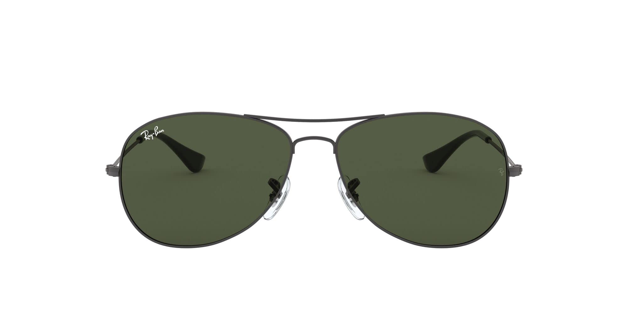 Ray-Ban Men's Rb3362 Cockpit Aviator Sunglasses - Polarized UV Protection, Classic Metal Frame for Driving, Travel & Outdoor Activities