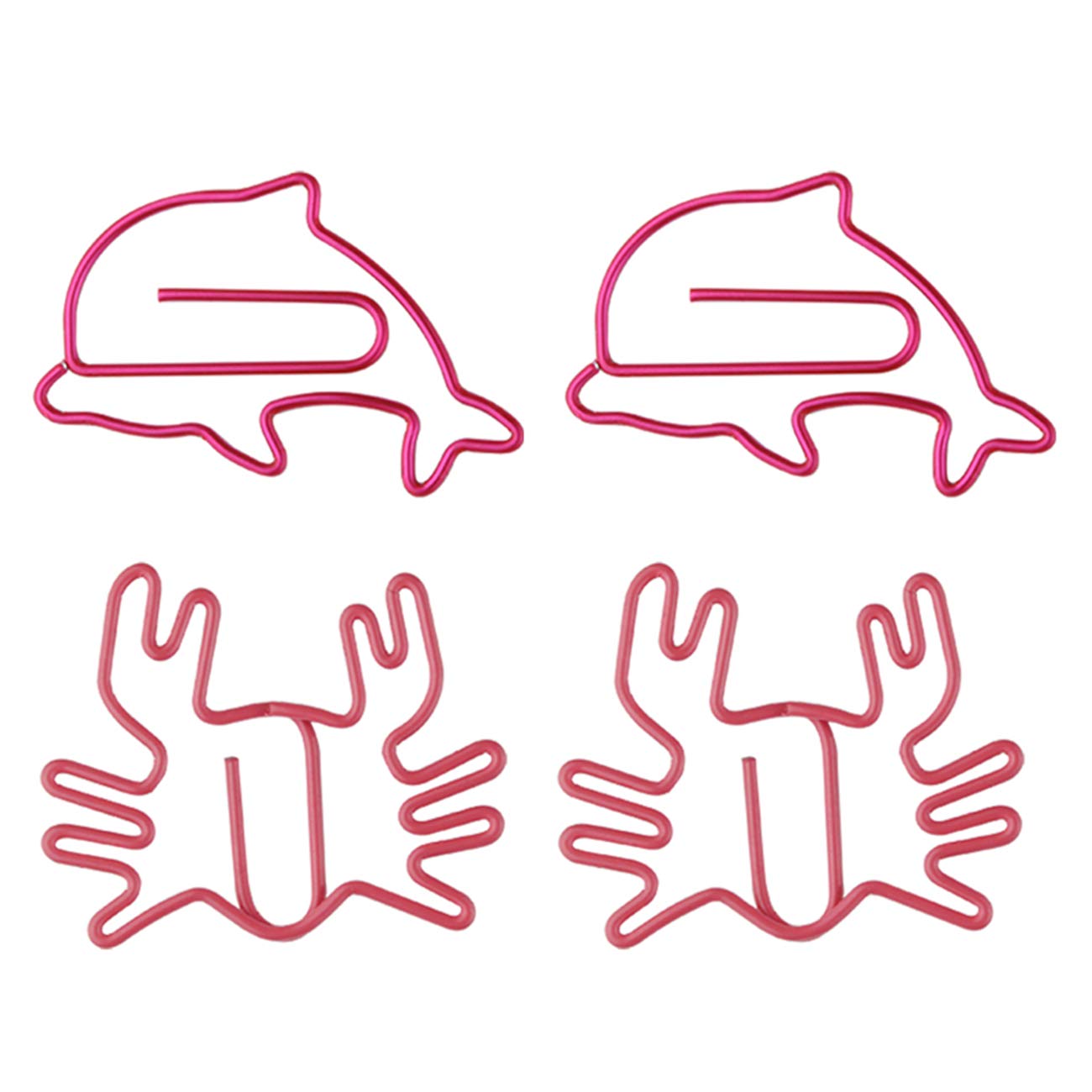 Cute Animal Shaped Paper Clips - Crab Design Office Supplies, Colorful Bookmark for School & Office Use, Fun Stationery Accessories for Organizing Documents & Marking Pages