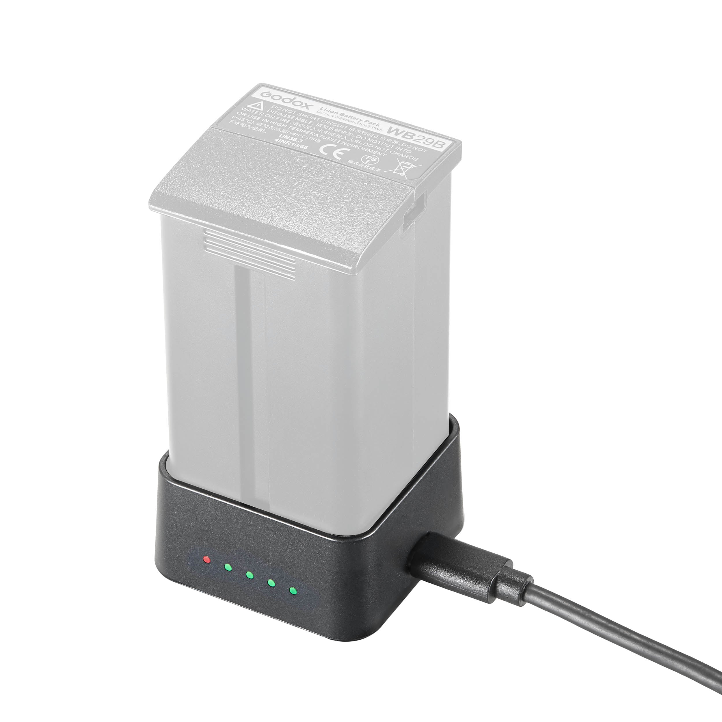 UC30 USB Type C Fast Charging Dock for Godox AD200ProII Flash - Portable Power Station for On-The-Go Photography & Studio Lighting