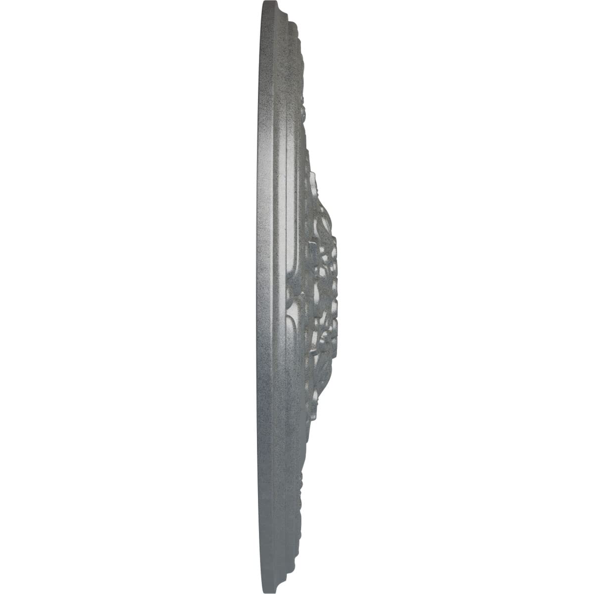 Ekena Millwork Athens Ceiling Medallion - Hand-Painted Platinum Finish - Elegant Home Decor for Dining Rooms & Entryways