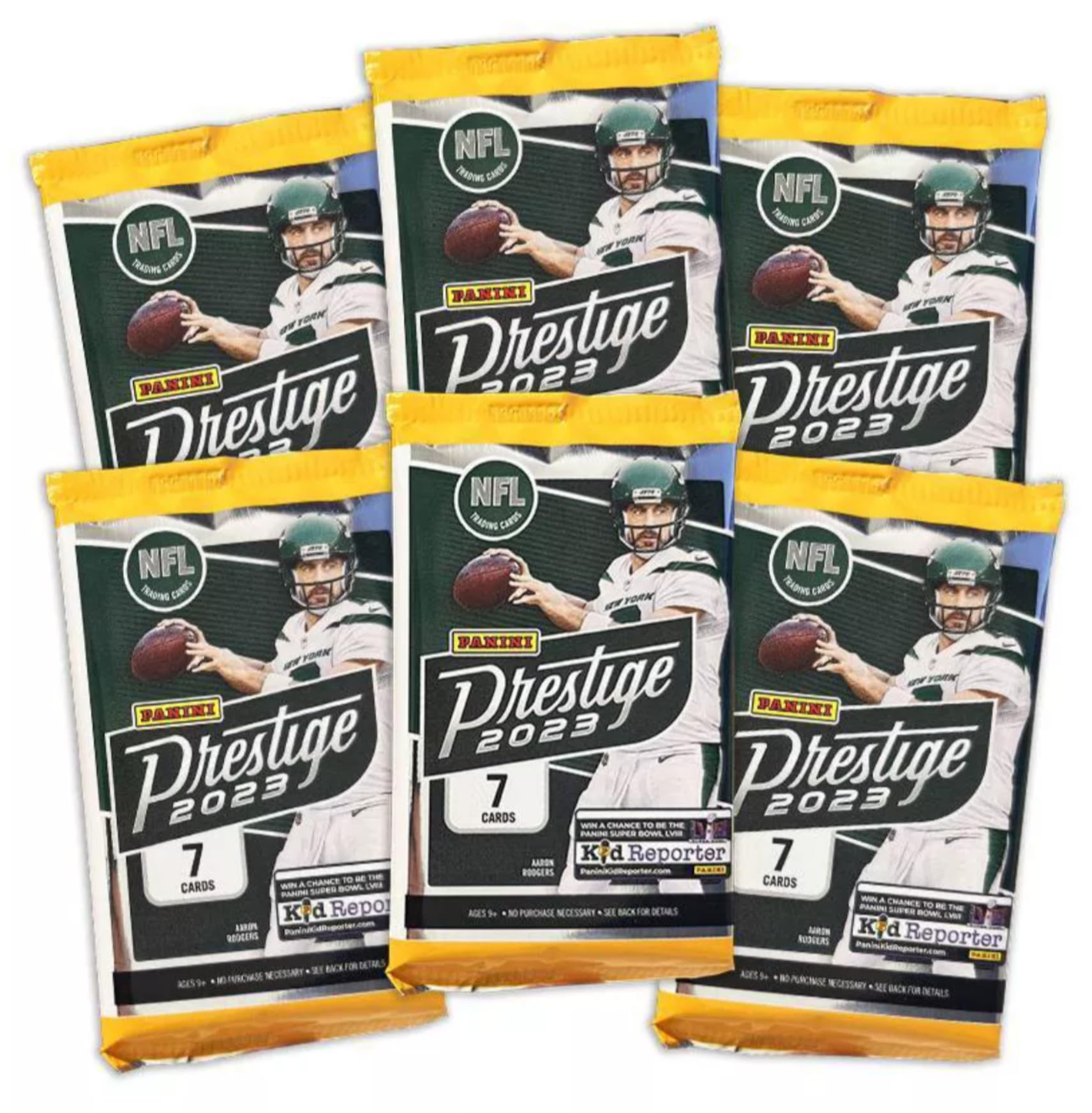 2023 Panini Prestige Football Trading Cards Mega Box - 42 NFL Collectible Cards with Rookies Like CJ Stroud, Will Levis & More | Perfect for Sports Memorabilia Collectors, Fantasy Football Fans & Gift Giving