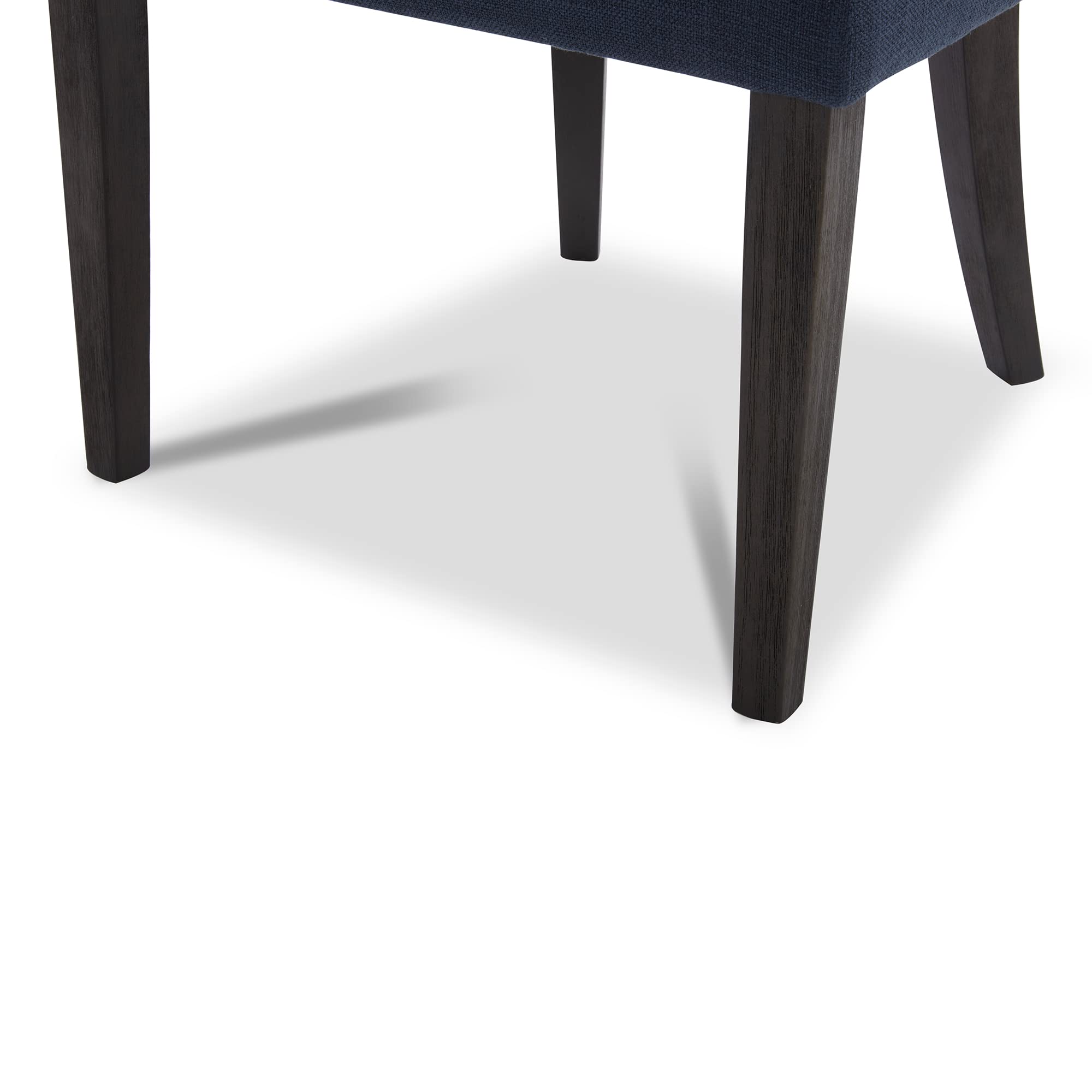 CHITA Farmhouse Tufted Dining Chairs Set of 2 - Modern Upholstered High Back Fabric Dining Room Chairs in Insignia Blue - Perfect for Kitchen, Dining Room & Farmhouse Decor