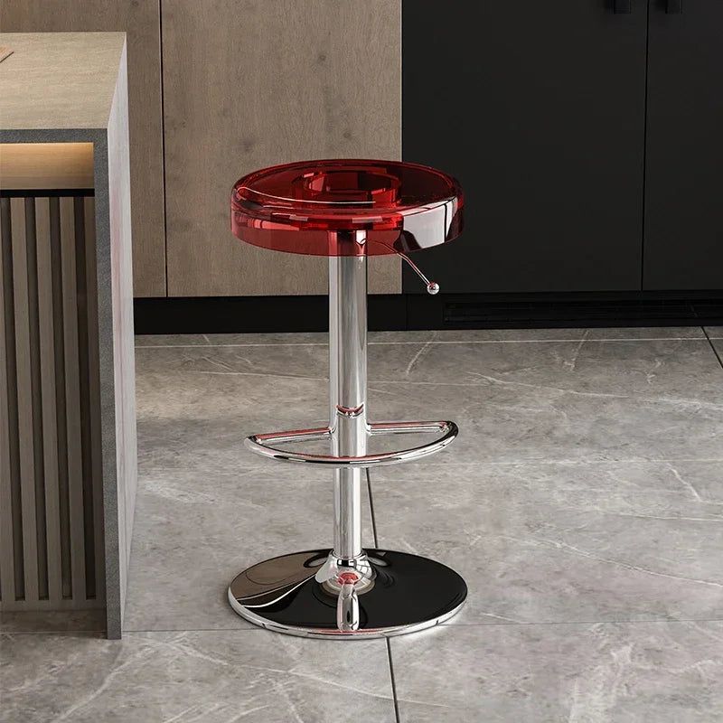 Premium Acrylic Kitchen Island Bar Stool - Modern High-End Counter Stool for Dining & Entertaining - Perfect for Home, Restaurant & Cafe Use