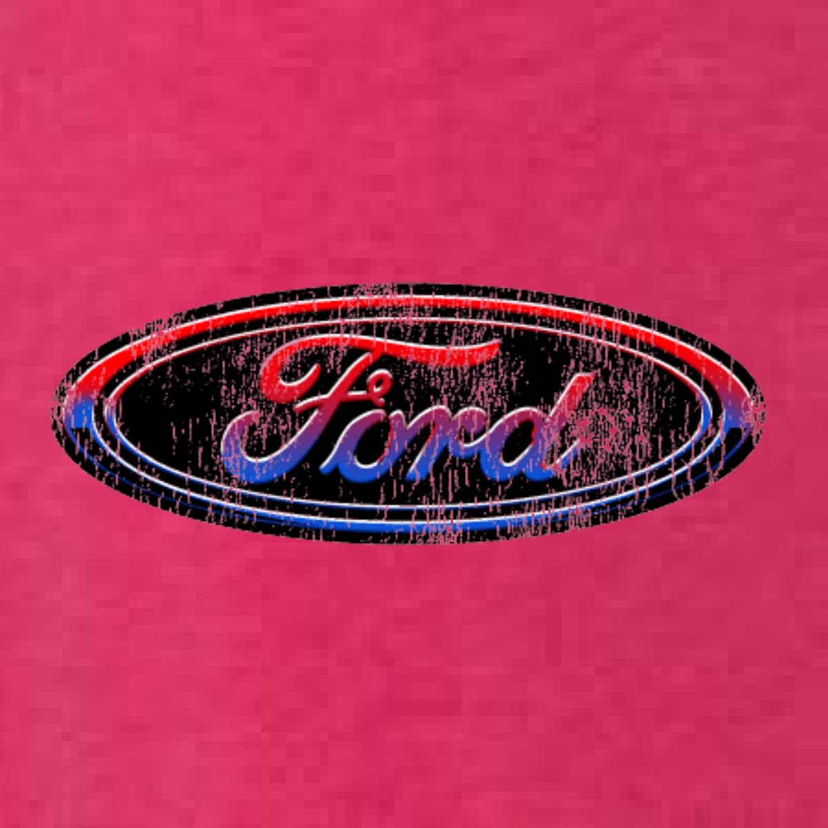 Red Blue Black Ford Logo Cars Trucks Tri-Blend Racerback Tank Top for Men - Comfortable Muscle Tee for Car Enthusiasts, Racing Fans & Casual Wear