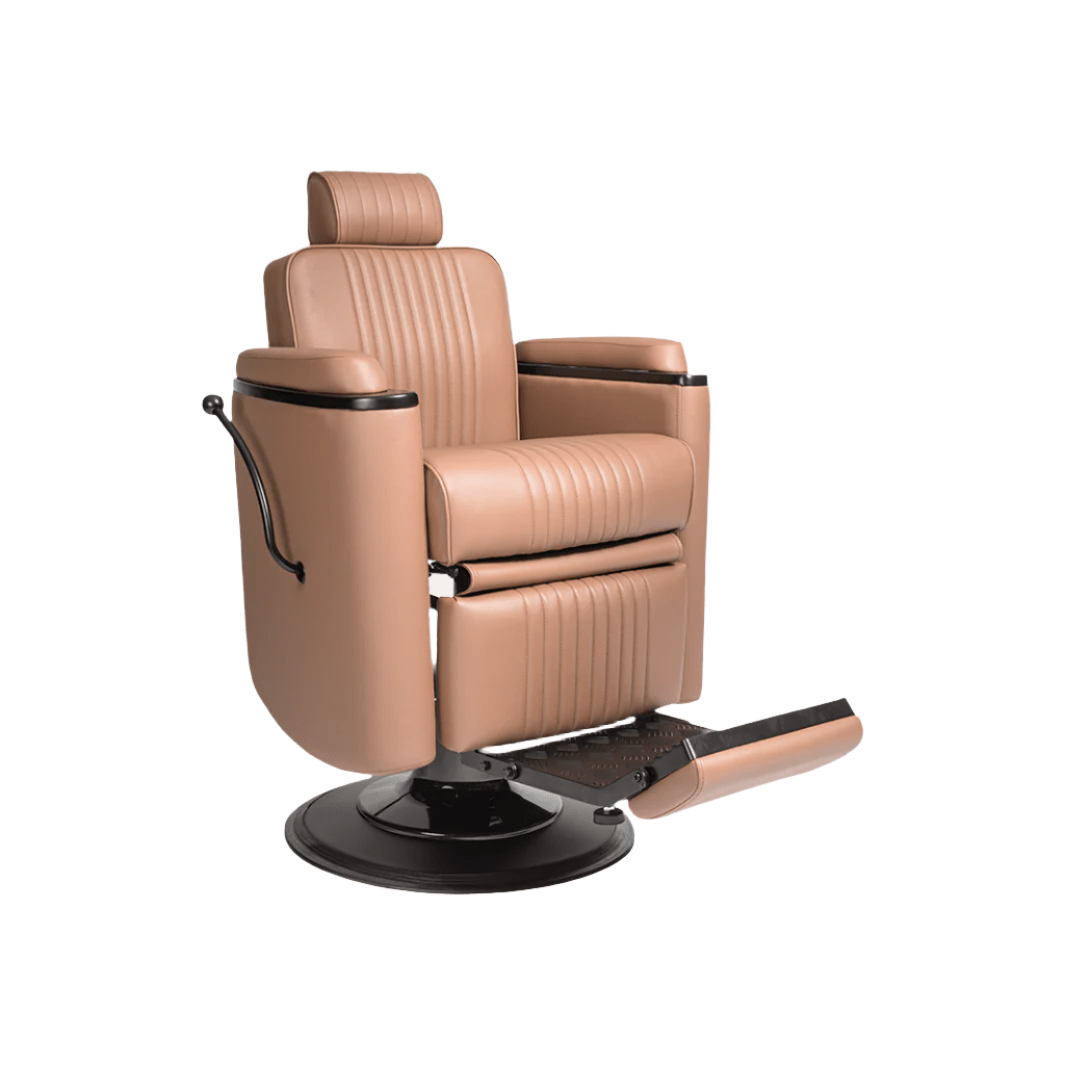 Professional BARBER CHAIR for Salon & Home Use - Heavy Duty Hydraulic Styling Chair with Adjustable Height & Reclining Back - Perfect for Haircuts, Shaves & Styling