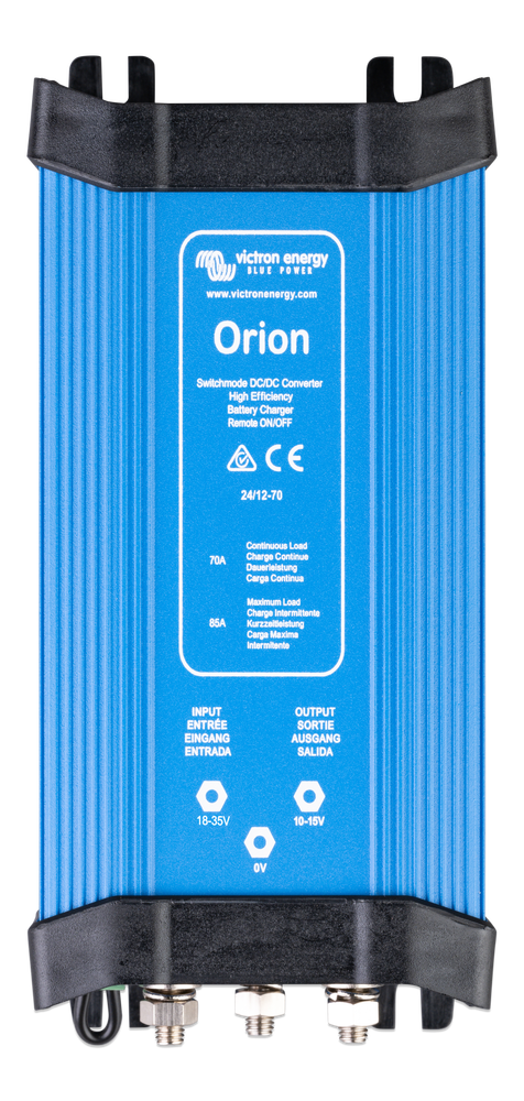 Victron Orion High Power Non-Isolated DC-DC Converter - 12V/24V to 12V/24V Voltage Regulator for RVs, Boats & Solar Power Systems