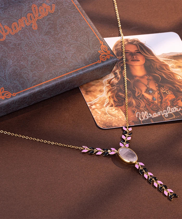 Wrangler Demeter’s Orb Onyx Necklace for Women - Elegant Black Gemstone Pendant Jewelry - Perfect for Gifts, Parties & Everyday Wear