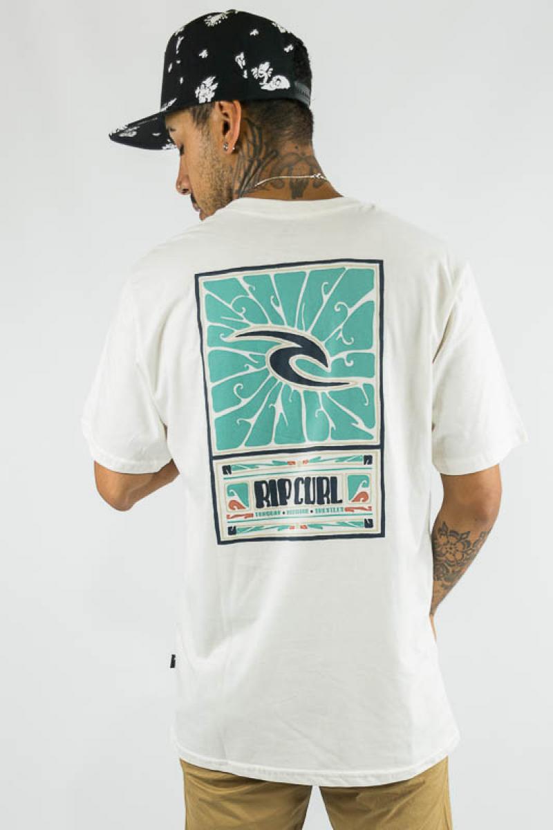 Rip Curl Men's Relaxed Fit T-Shirt - Natural Cotton California Style for Surfing & Casual Wear