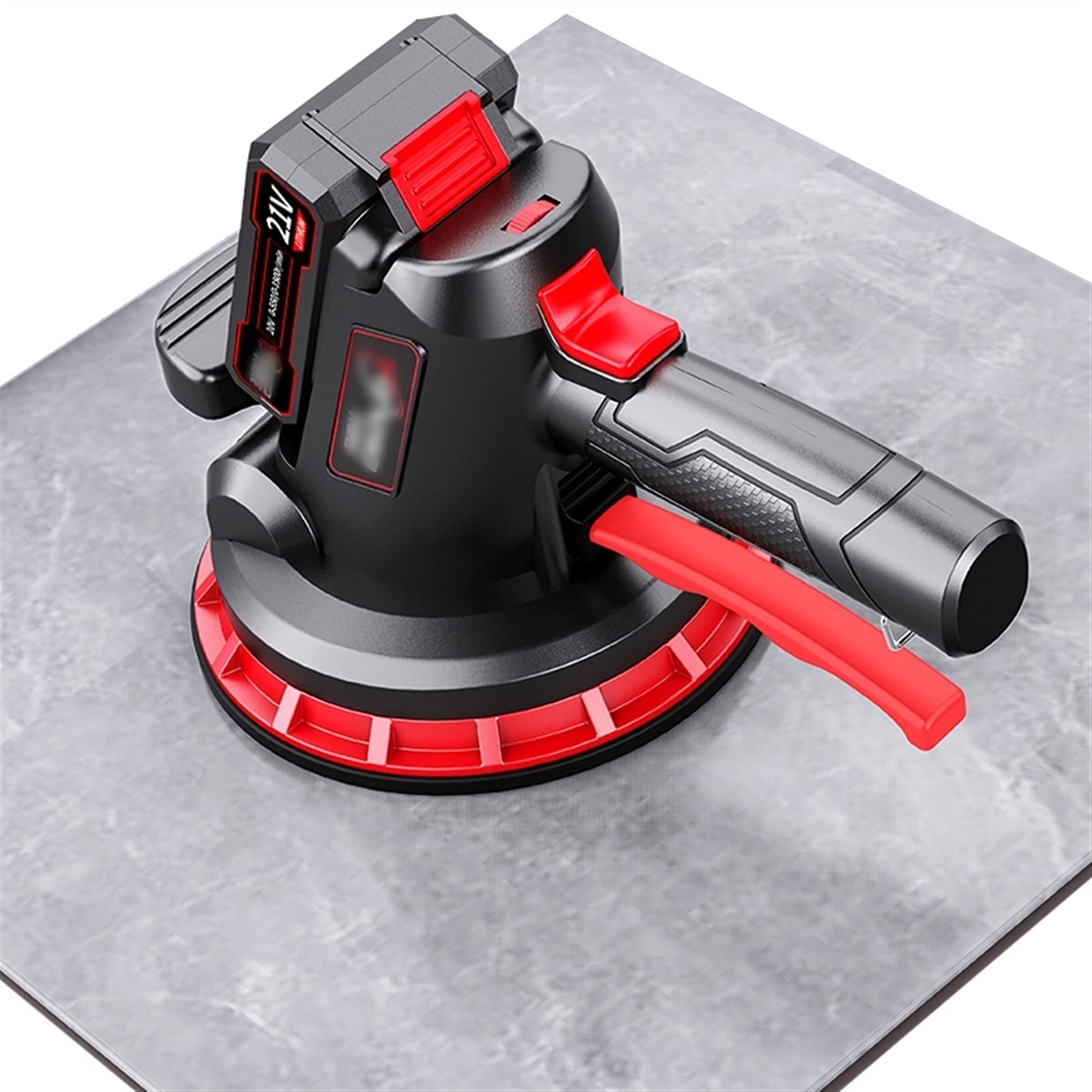 HZYDD Handheld Tile Vibrator 26,000 RPM - 6-Speed Adjustable Automatic Tile Leveling Machine with 320kg Suction for 0.3-1.8m Tiles - Perfect for DIY Home Renovation & Professional Floor Installation
