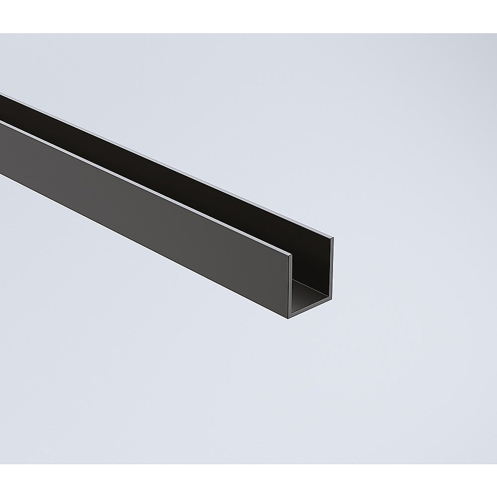 120x110cm Frameless Shower Screen with Black Channel & Stainless Steel Hinges - Square Knob Handle for Modern Bathroom - Perfect for Corner Installation, Waterproof & Durable Glass Enclosure