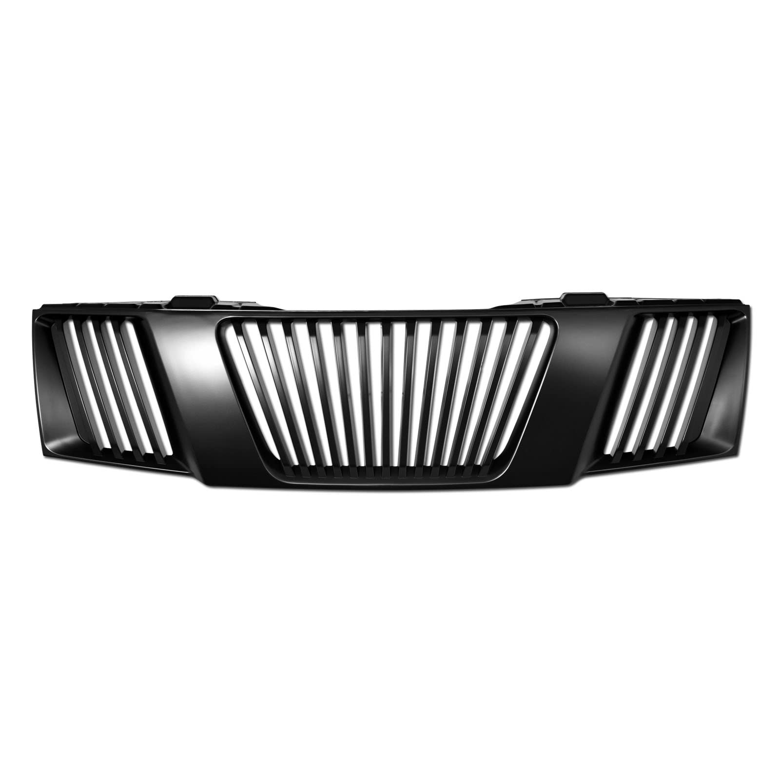 2005-2008 Nissan Frontier & 2005-2007 Pathfinder Matte Black Vertical Front Bumper Grille Replacement - Off-Road Style Upgrade for Truck & SUV Protection