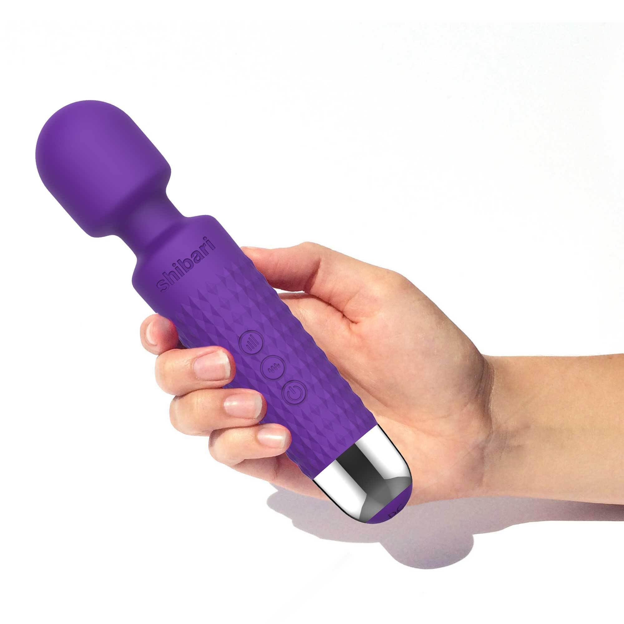 Shibari Mini Halo Vibrator - Powerful Cordless & Waterproof Wand Massager for Women | Ultra Quiet Clitoral Stimulator | Rechargeable Adult Sex Toy | Perfect for Solo Play & Couples Intimacy (Purple)