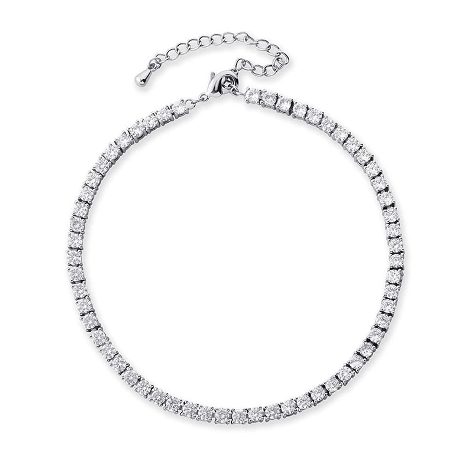 Personalized Women's Beach Anklets Jewelry - Adjustable Silver Copper Anklet Bracelet for Women | Perfect for Summer Vacations, Beach Parties & Boho Fashion Accessories (One Size)