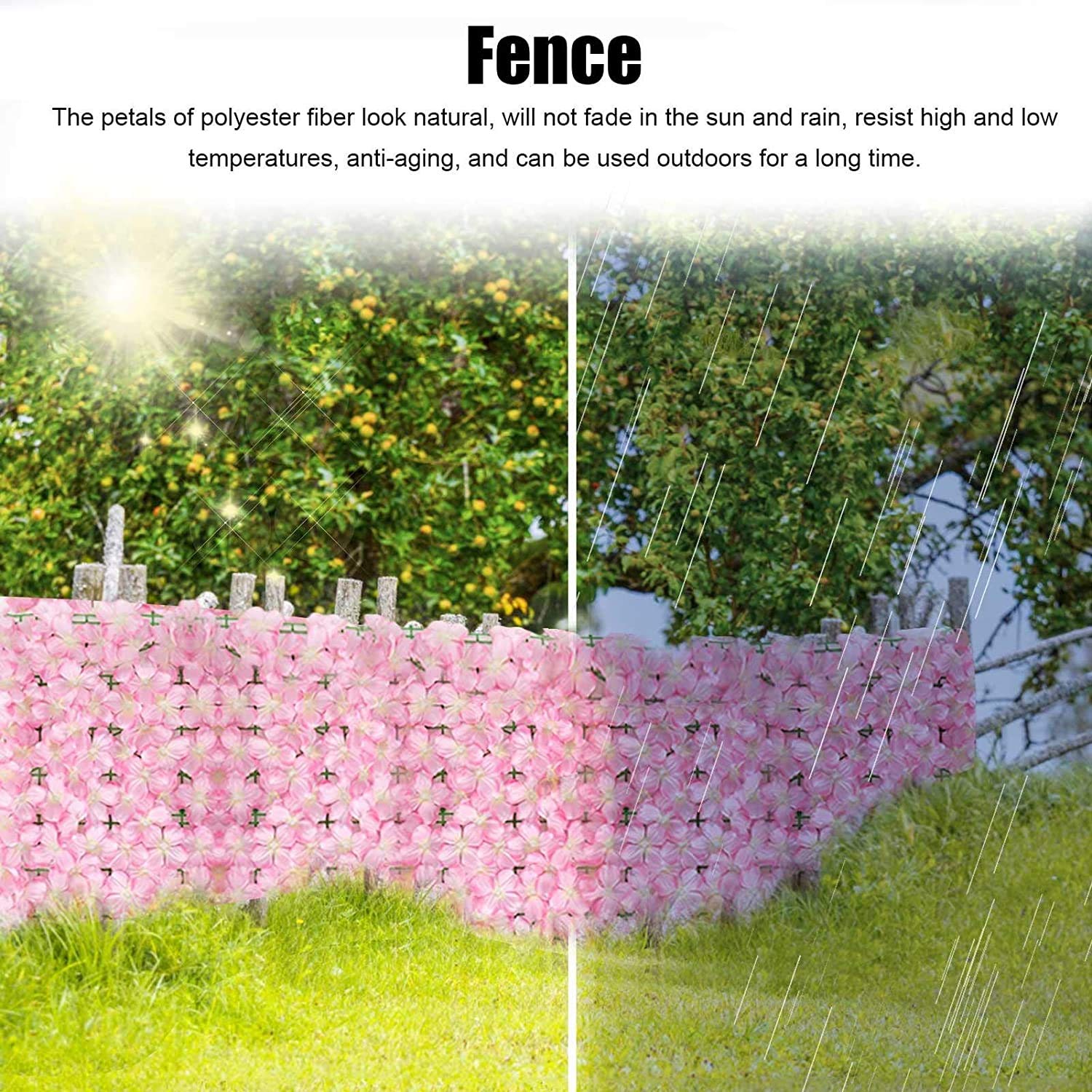 Artificial Faux Ivy Hedge Privacy Screen - 6x10ft UV Resistant Outdoor Fake Vine Wall Covering for Garden Fence, Wedding Decor, Yard, Balcony & Patio Privacy Solution | Durable Plastic Greenery for Indoor/Outdoor Use
