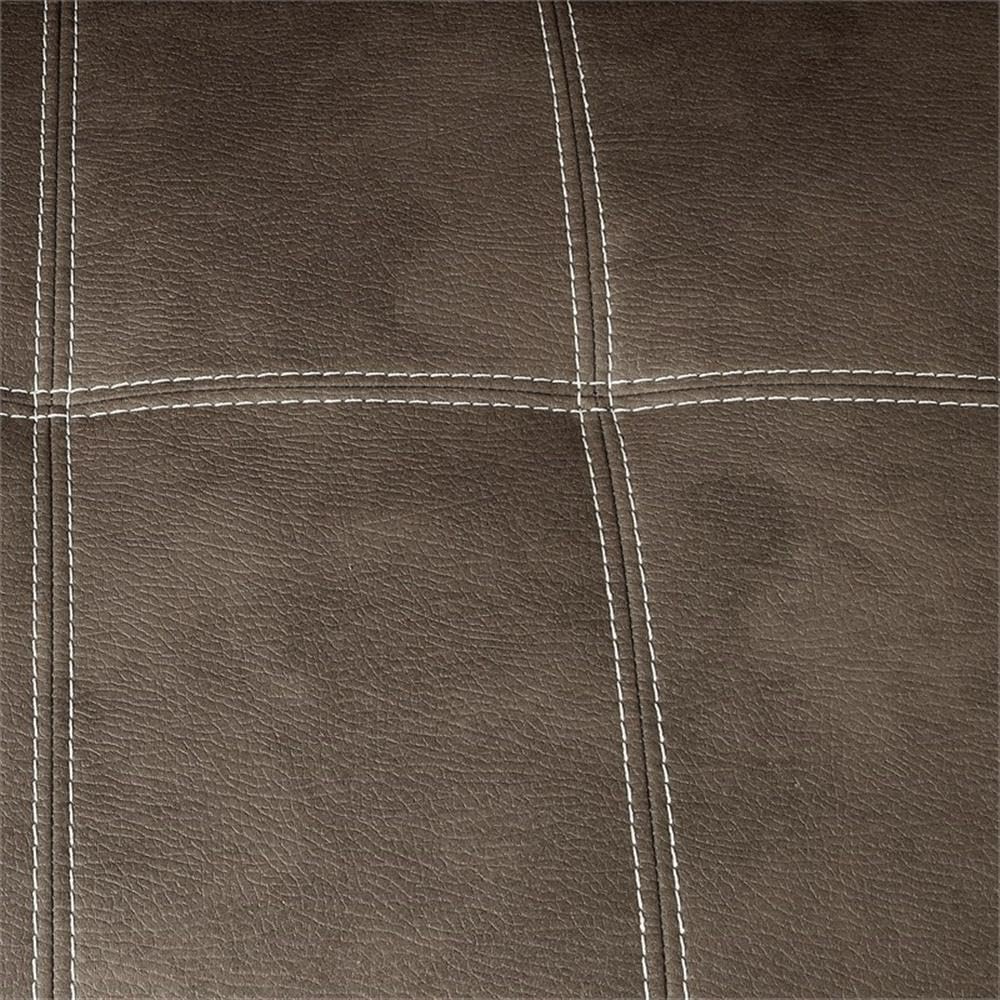 Furniture of America Blenden Fabric Upholstered Ottoman in Ash Brown - Stylish Footrest & Storage Bench for Living Room, Bedroom & Home Decor