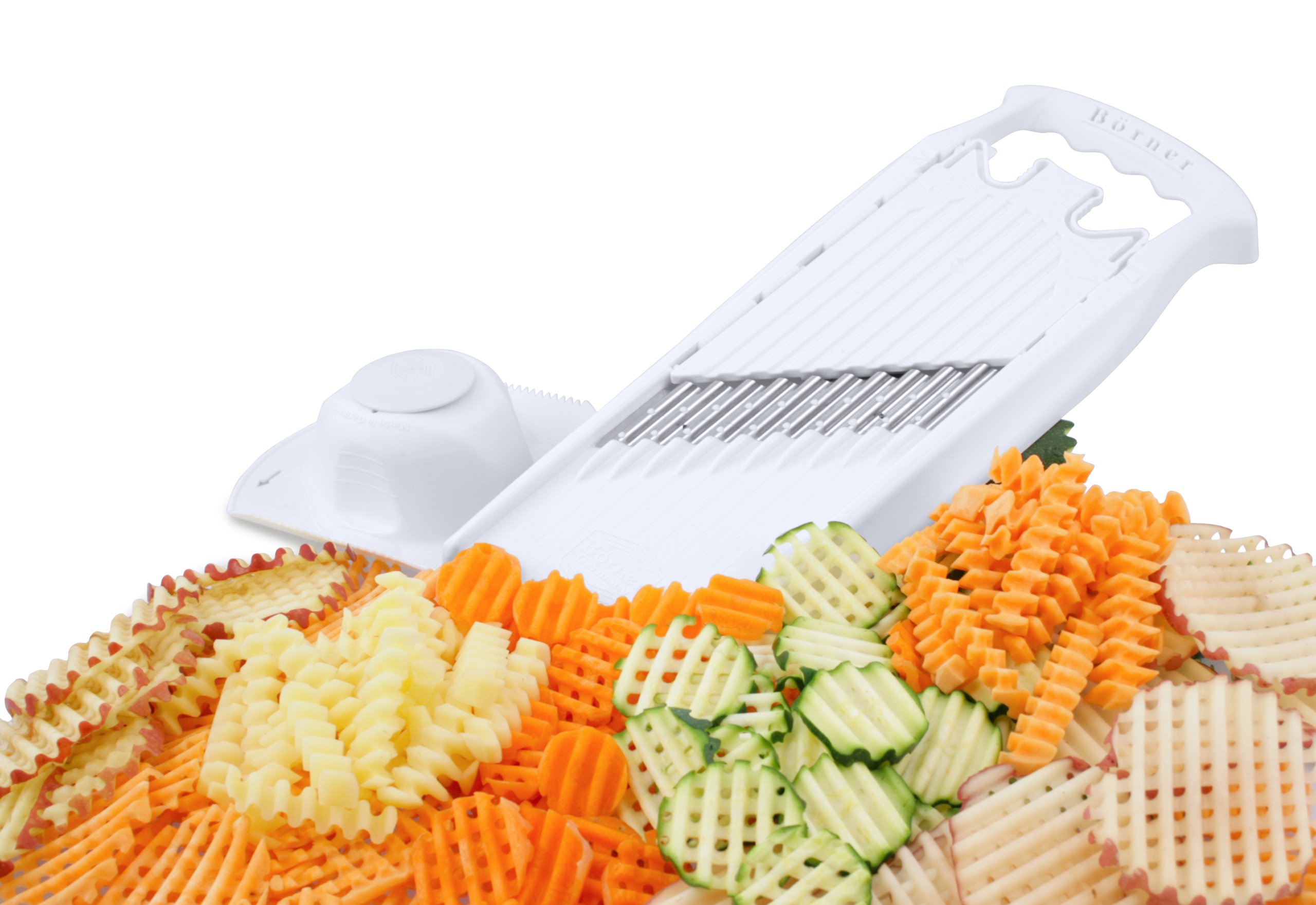 Swissmar Borner PowerLine Wave Waffle Cutter - Professional Stainless Steel Waffle Maker for Perfect Homemade Waffles - Ideal for Breakfast, Brunch & Dessert Making