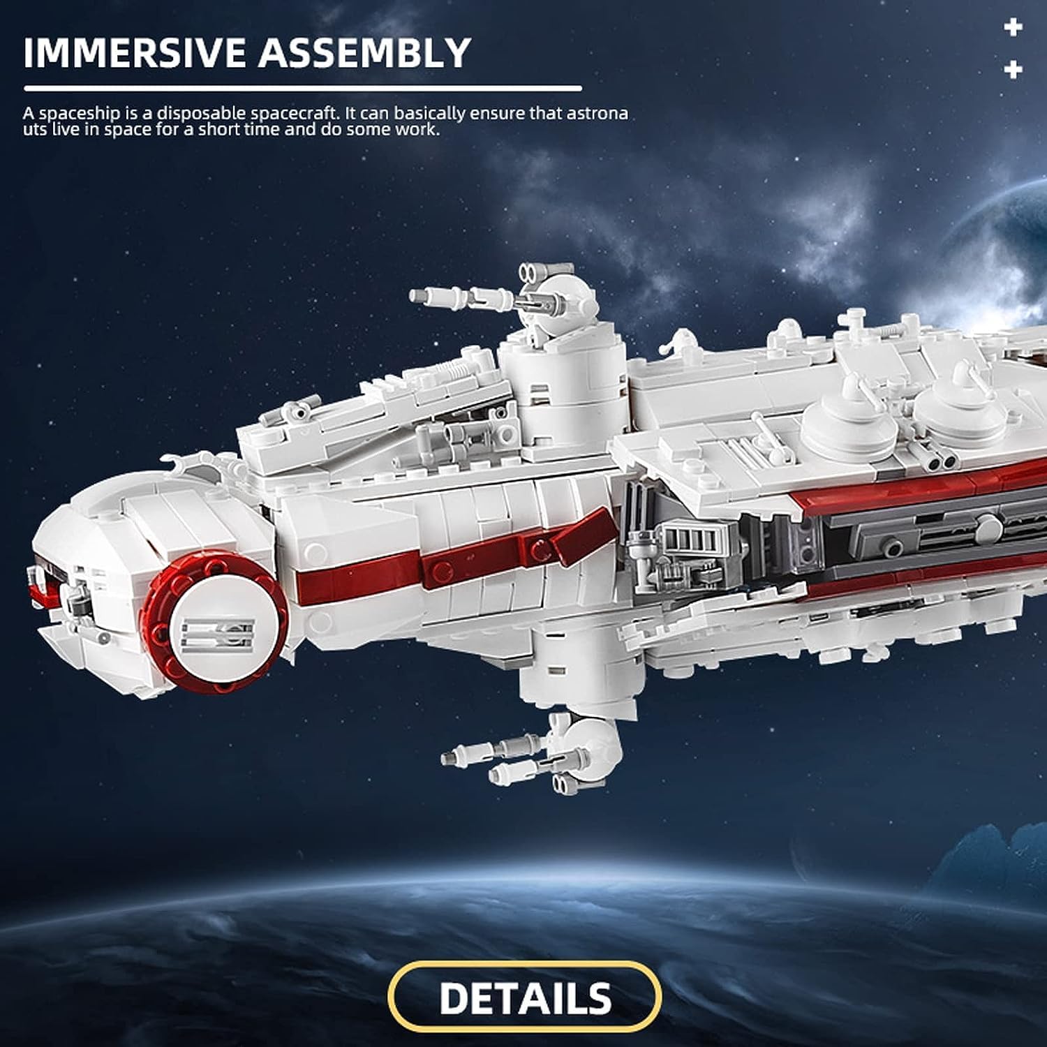 Mould King 21003 Tantive IV Starship Model Building Kit - 2905+ Pieces Star Wars UCS Collection for Adults & Kids | DIY Spacecraft Toy for Display, Gifts & Creative Play