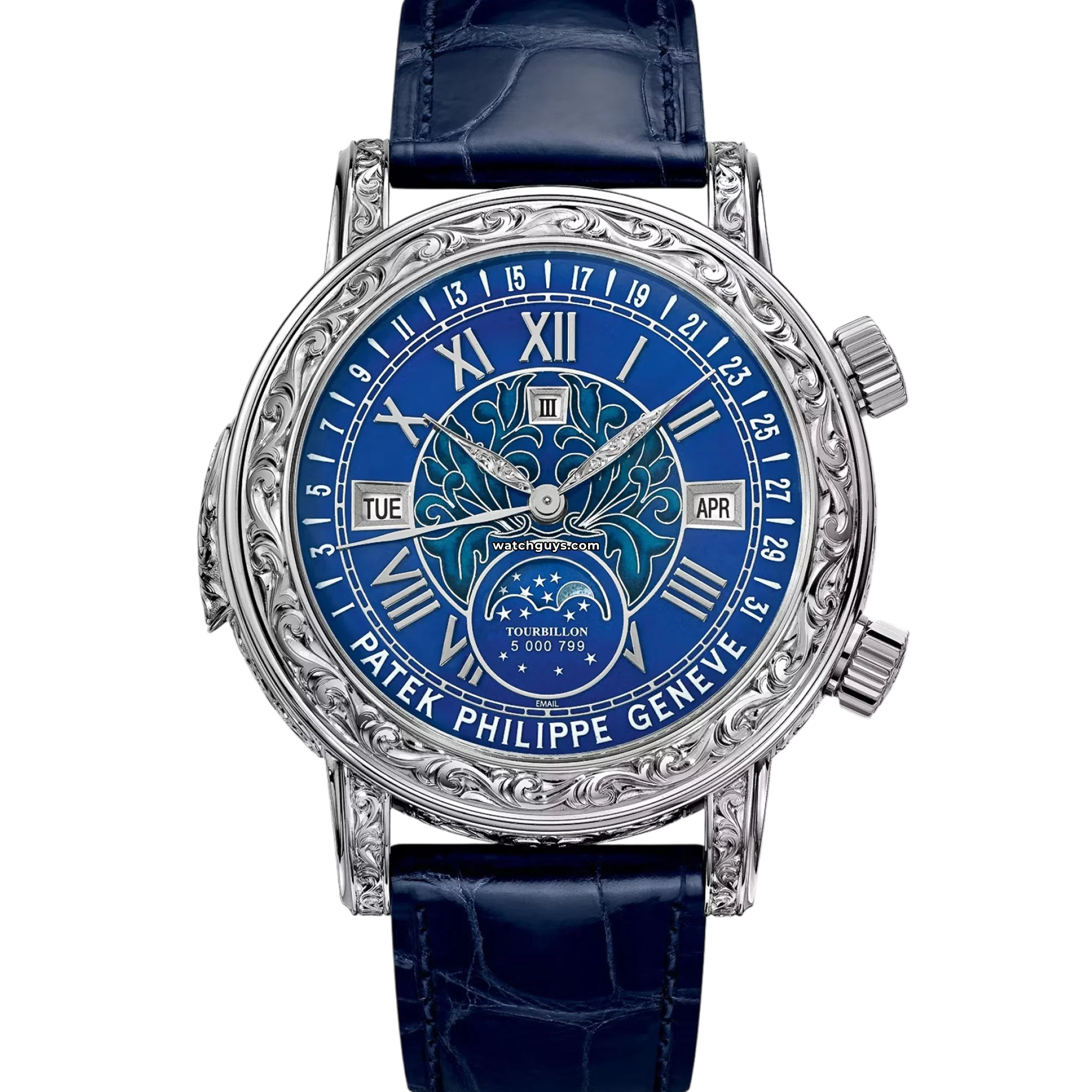 Patek Philippe Grand Complications 6002G-001 Sky Moon Tourbillon Luxury Men's Watch - Perfect for Formal Events & Collector's Showcase