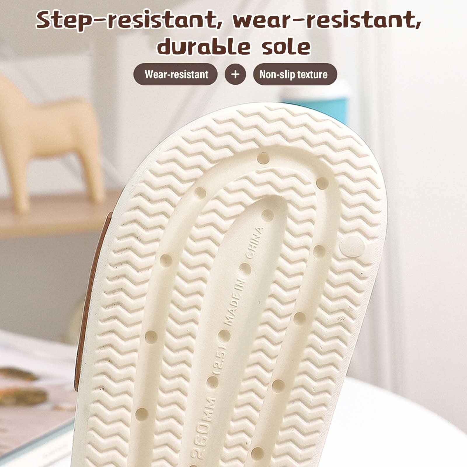 NIBESSER Summer Slippers for Women and Men - Cloud Comfort Thick Sole Sandals with Non-Slip Design - Cute Bear Slippers for Home, Beach, Pool, and Indoor Use - Breathable and Comfortable House Shoes