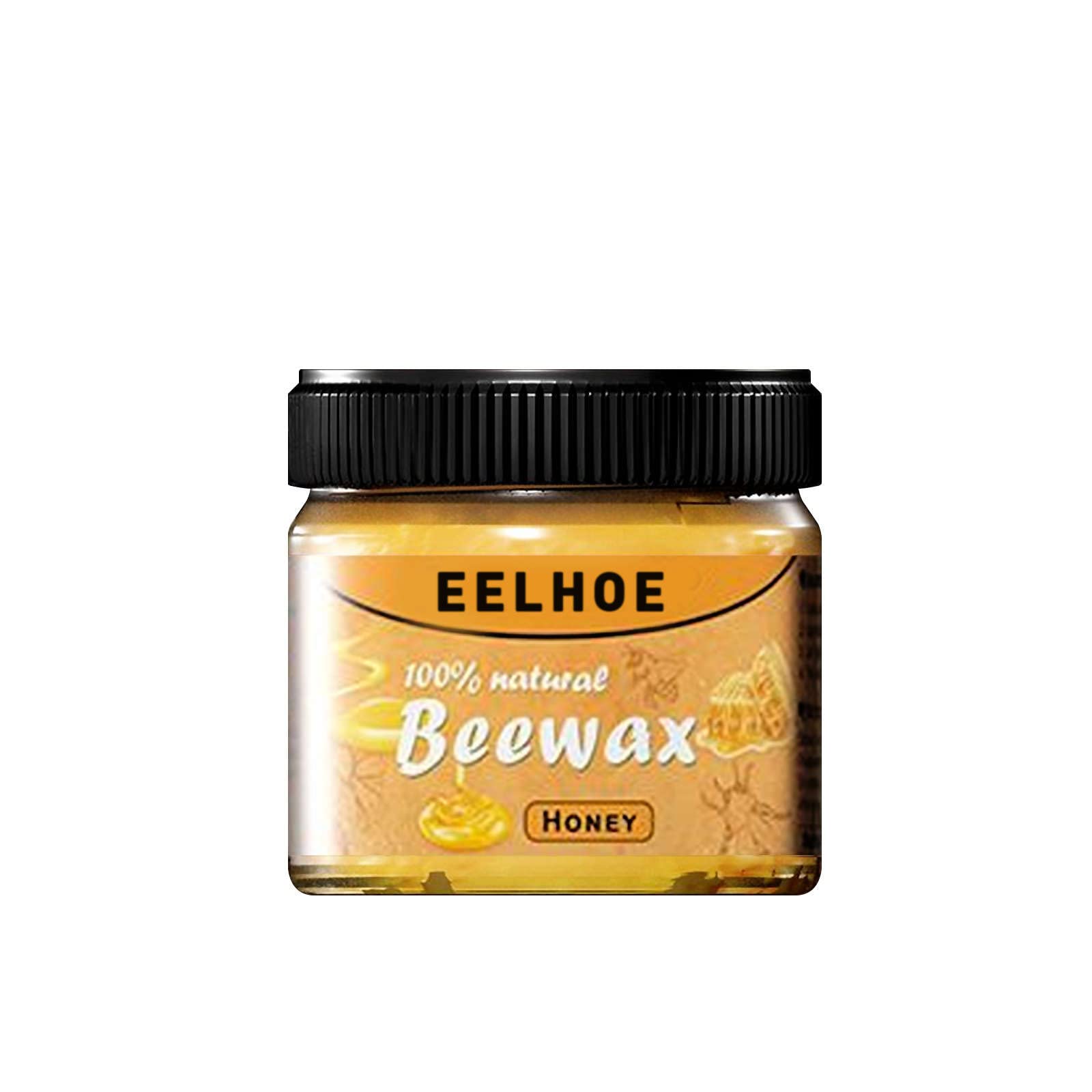 Natural Beeswax Wood Polish & Conditioner - Traditional Wood Finish for Furniture, Doors, Tables, Chairs & Floors | Eco-Friendly Wood Care & Protection | Perfect for Home, Office & Antique Restoration (Honey Scent, 1 Pack)