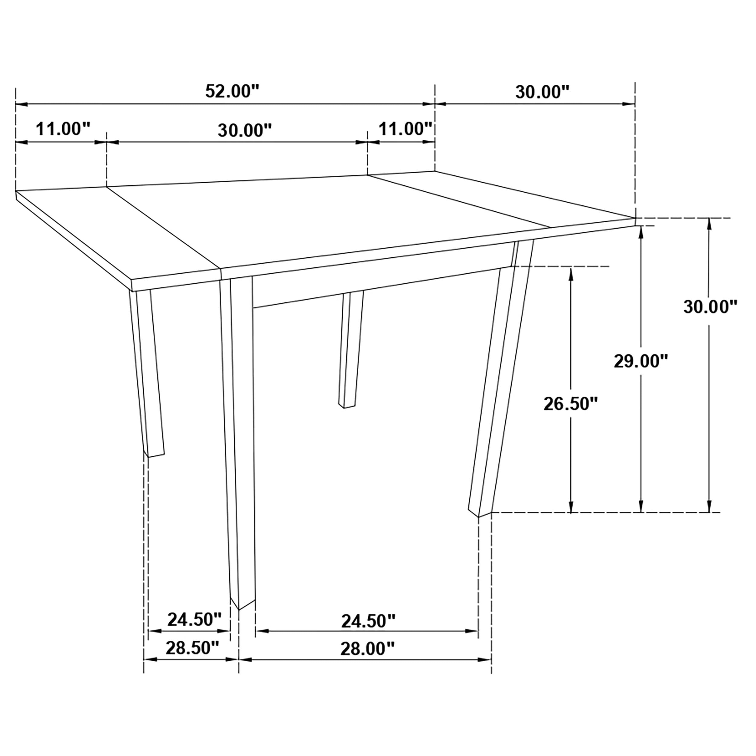 Coaster Kelso Drop Leaf Dining Table - 30