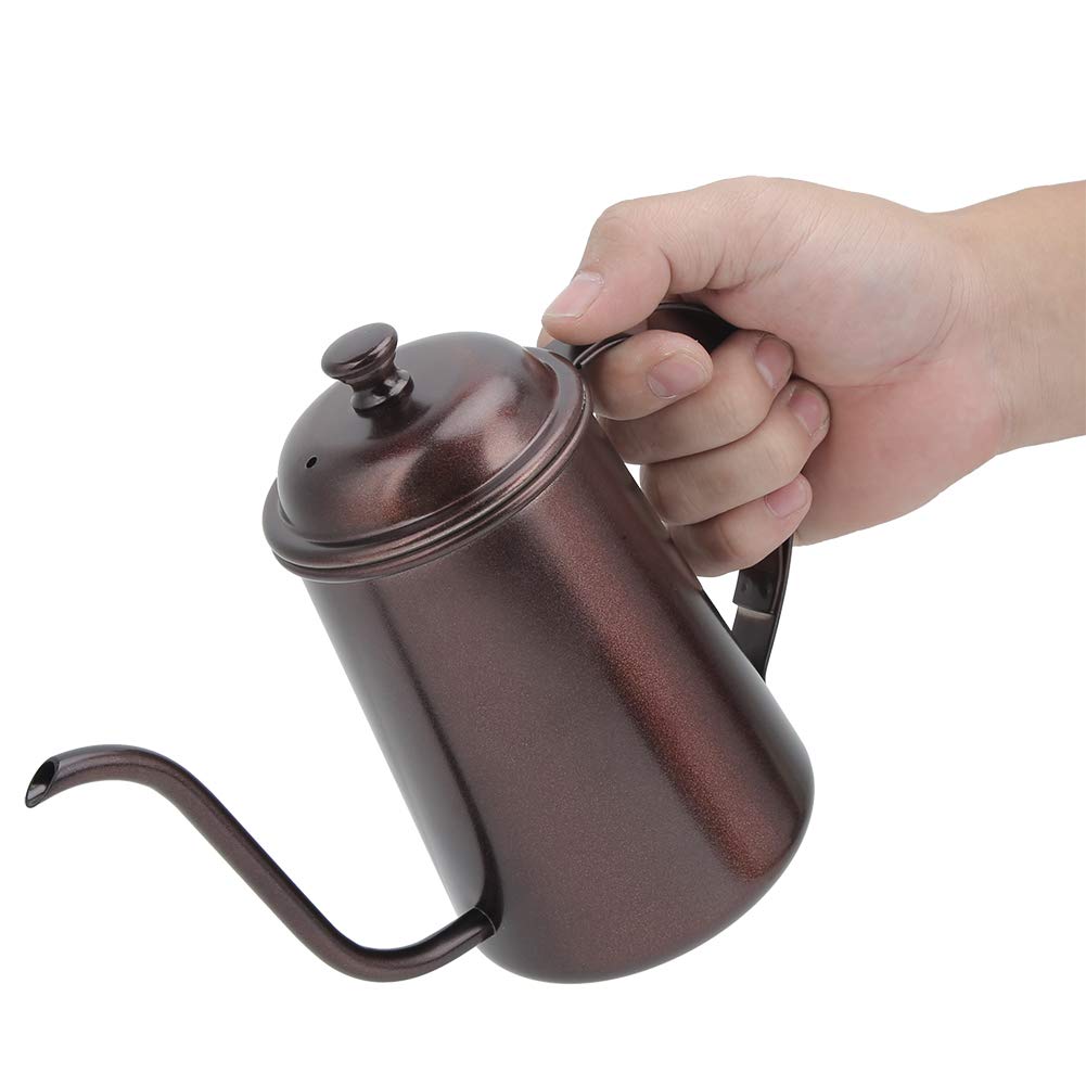 Premium 650ml Pour Over Coffee Kettle - Stainless Steel Drip Coffee Pot for Home, Office & Travel | Perfect for Specialty Coffee Brewing, Camping & Barista Use